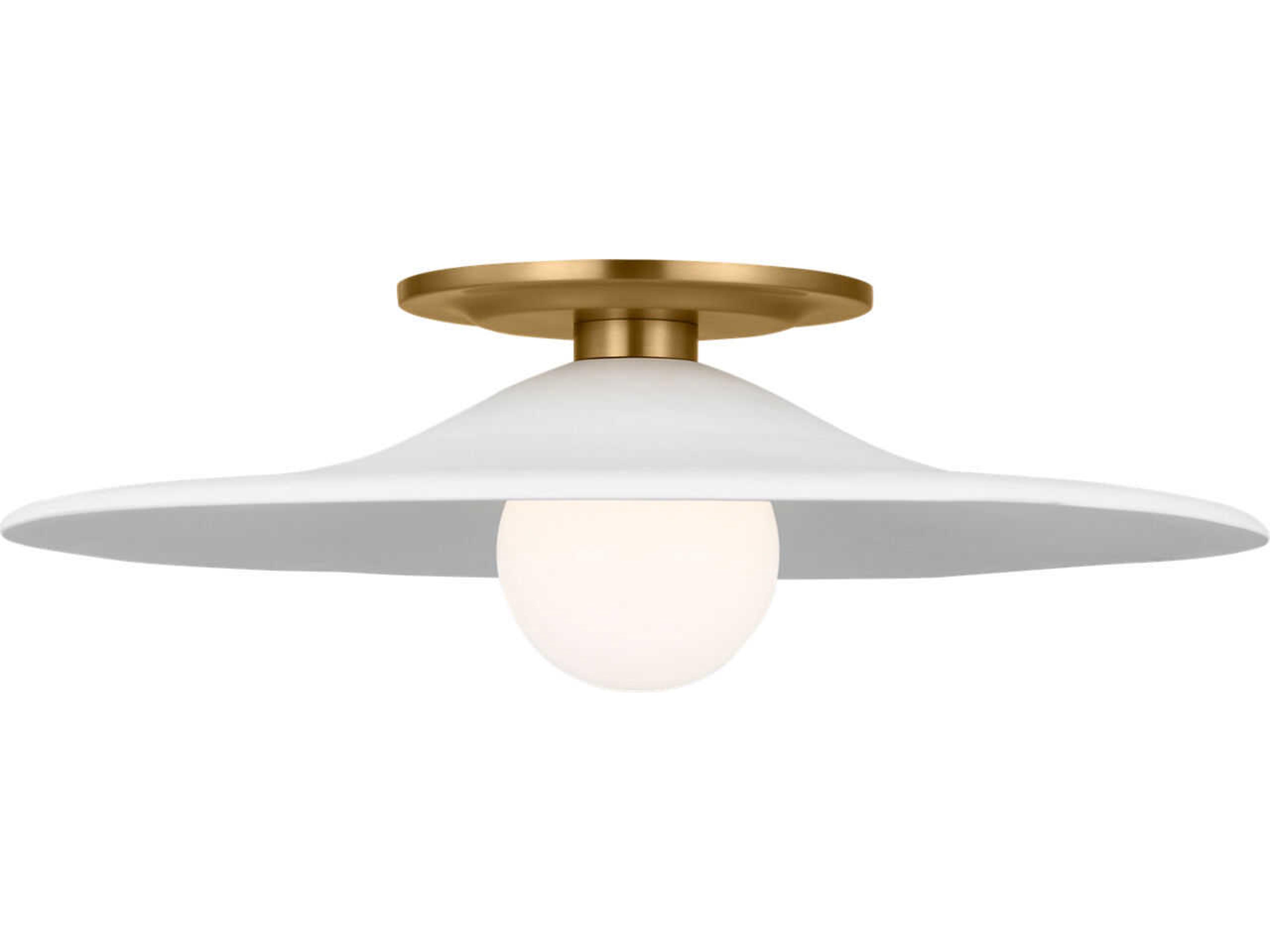 Endicott 1-Light Burnished Brass Flush Mount