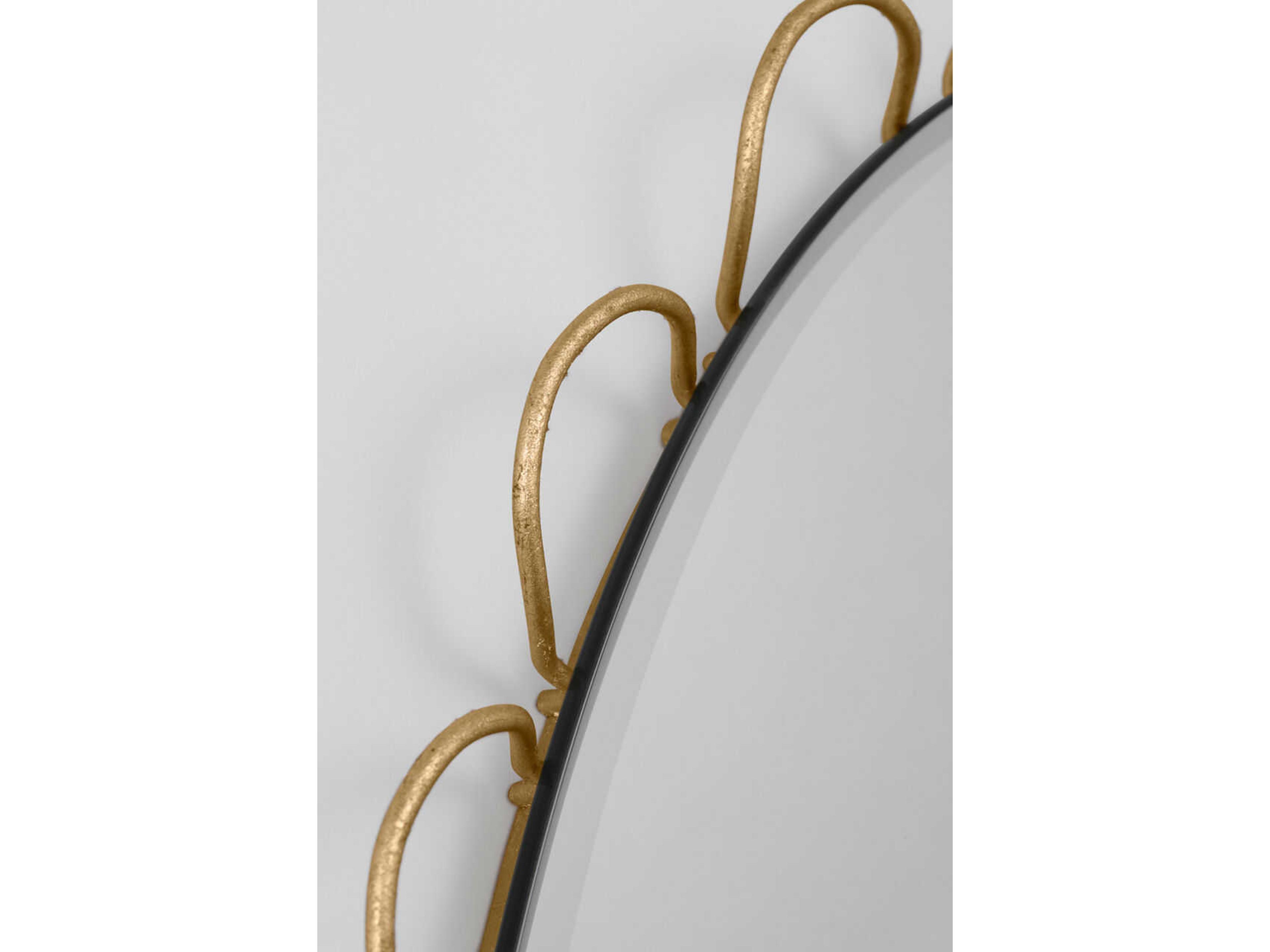 Visual Comfort Studio Tirreno Gild Oval Wall Mirror