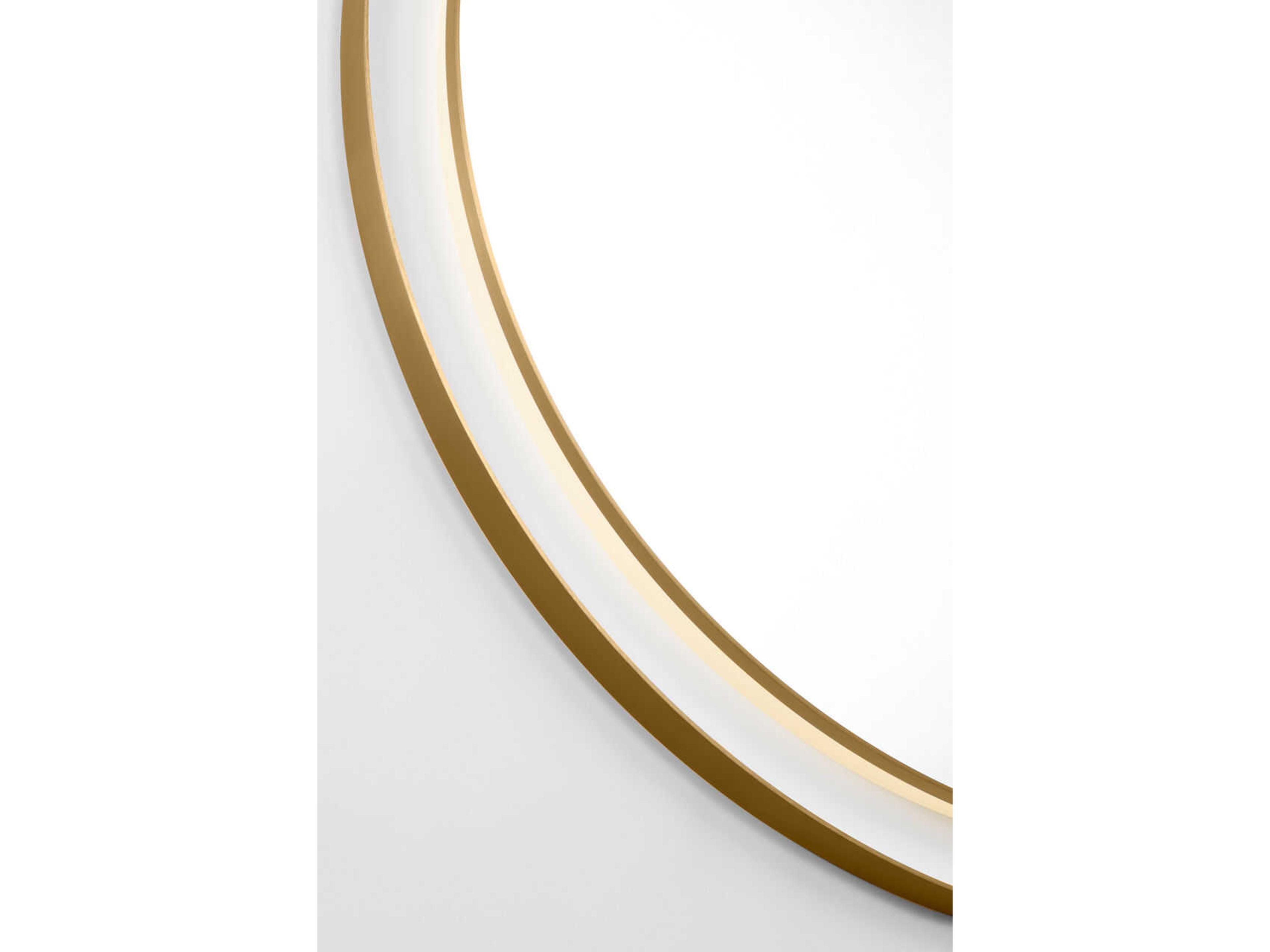 Visual Comfort Studio Chopin Burnished Brass Round Wall Mirror