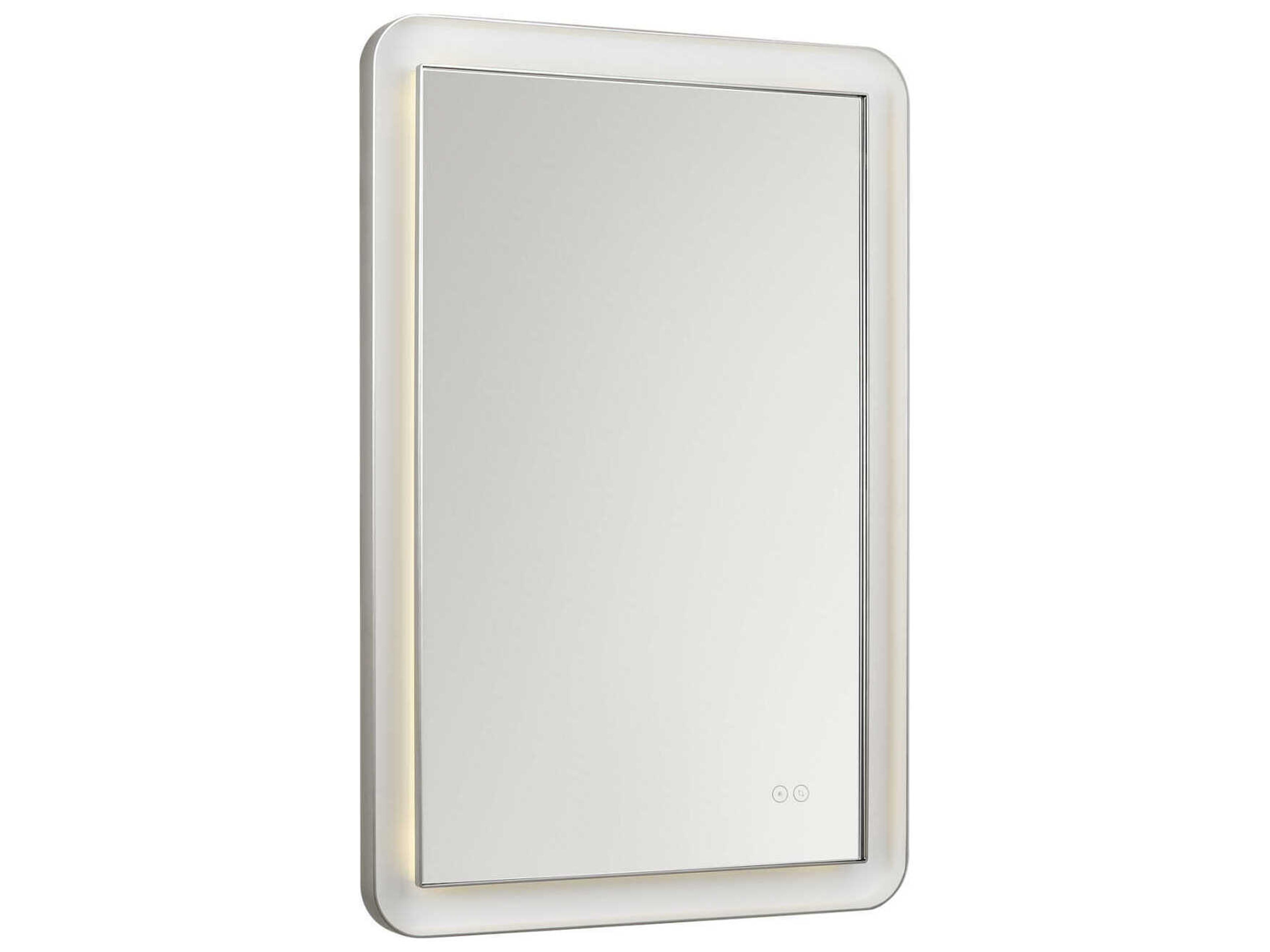 Visual Comfort Studio Chopin Polished Nickel Rectangular Wall Mirror