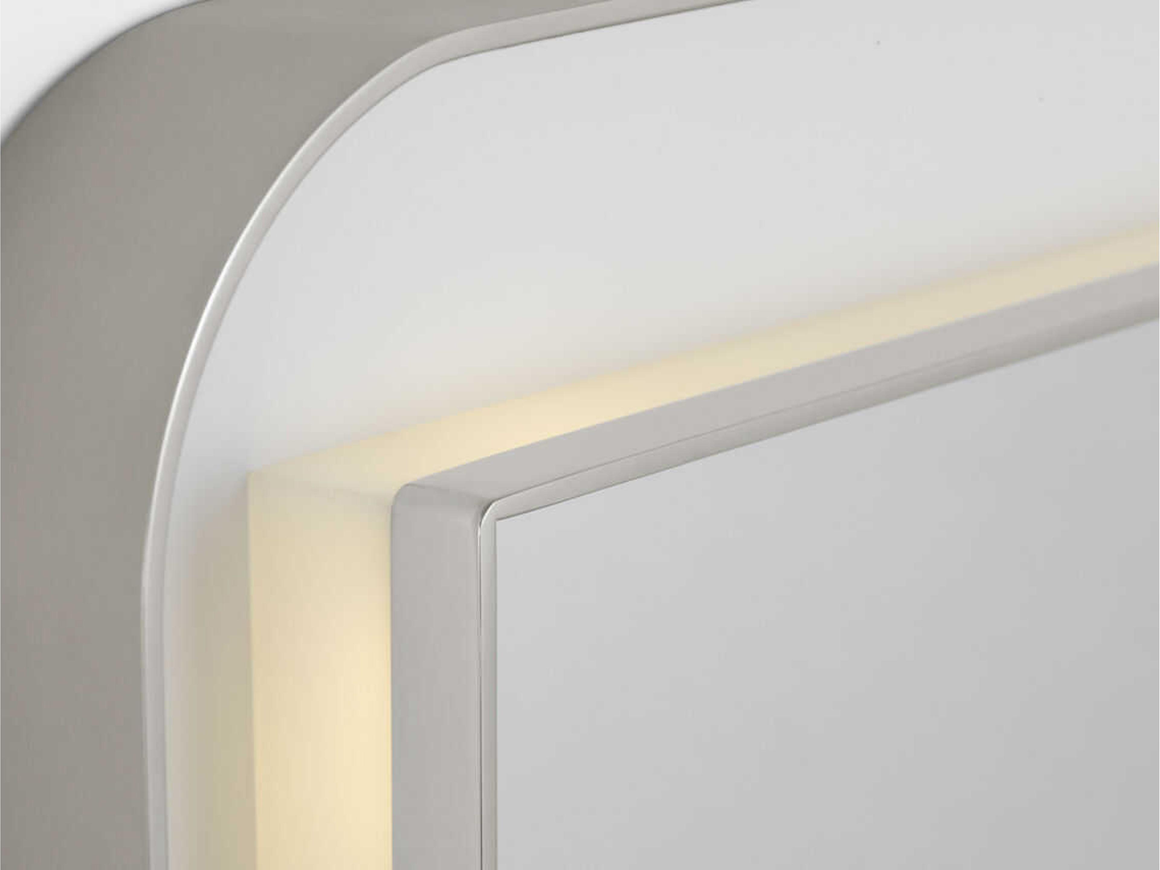 Visual Comfort Studio Chopin Polished Nickel Rectangular Wall Mirror