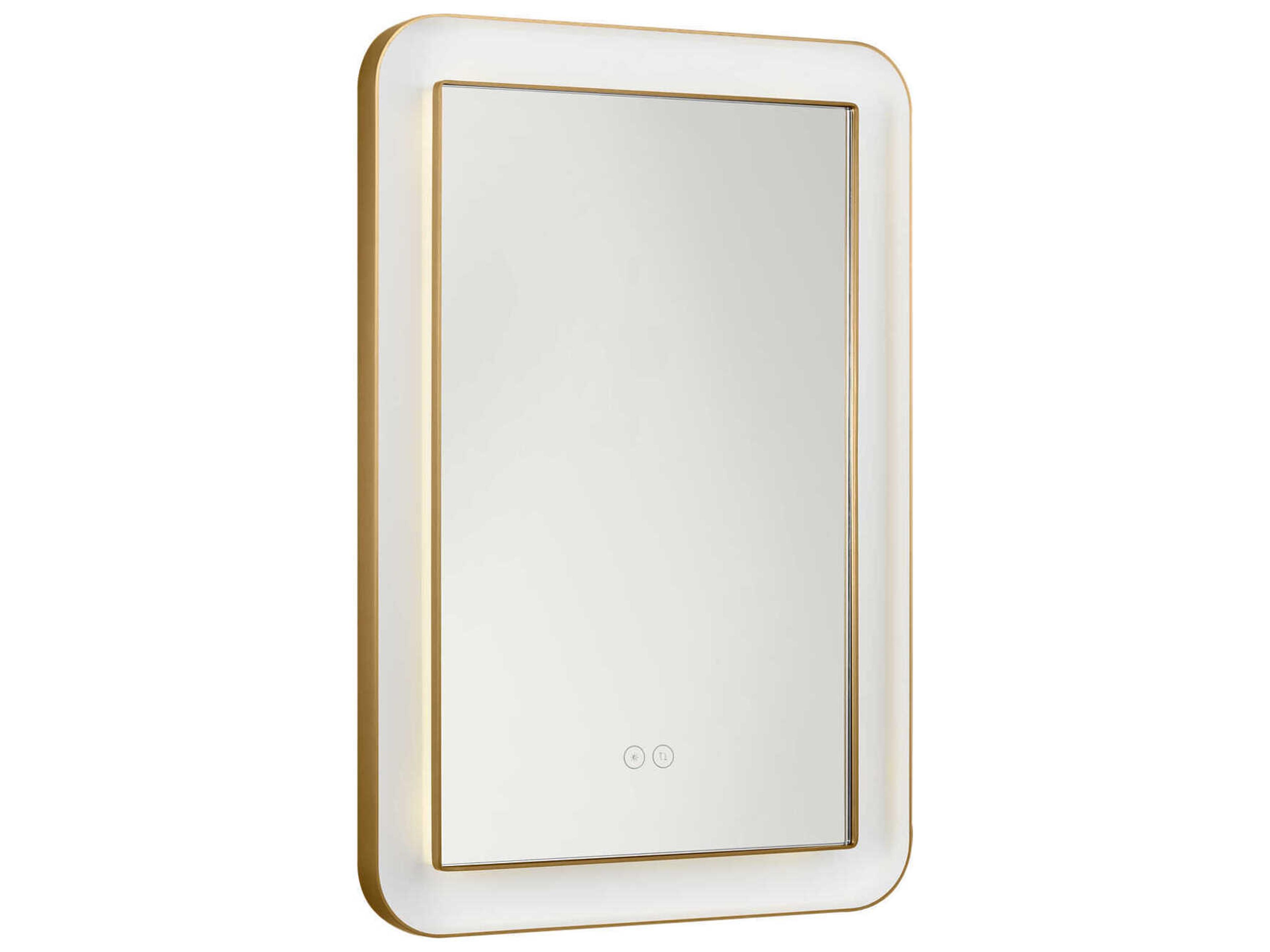 Visual Comfort Studio Chopin Burnished Brass Rectangular Wall Mirror