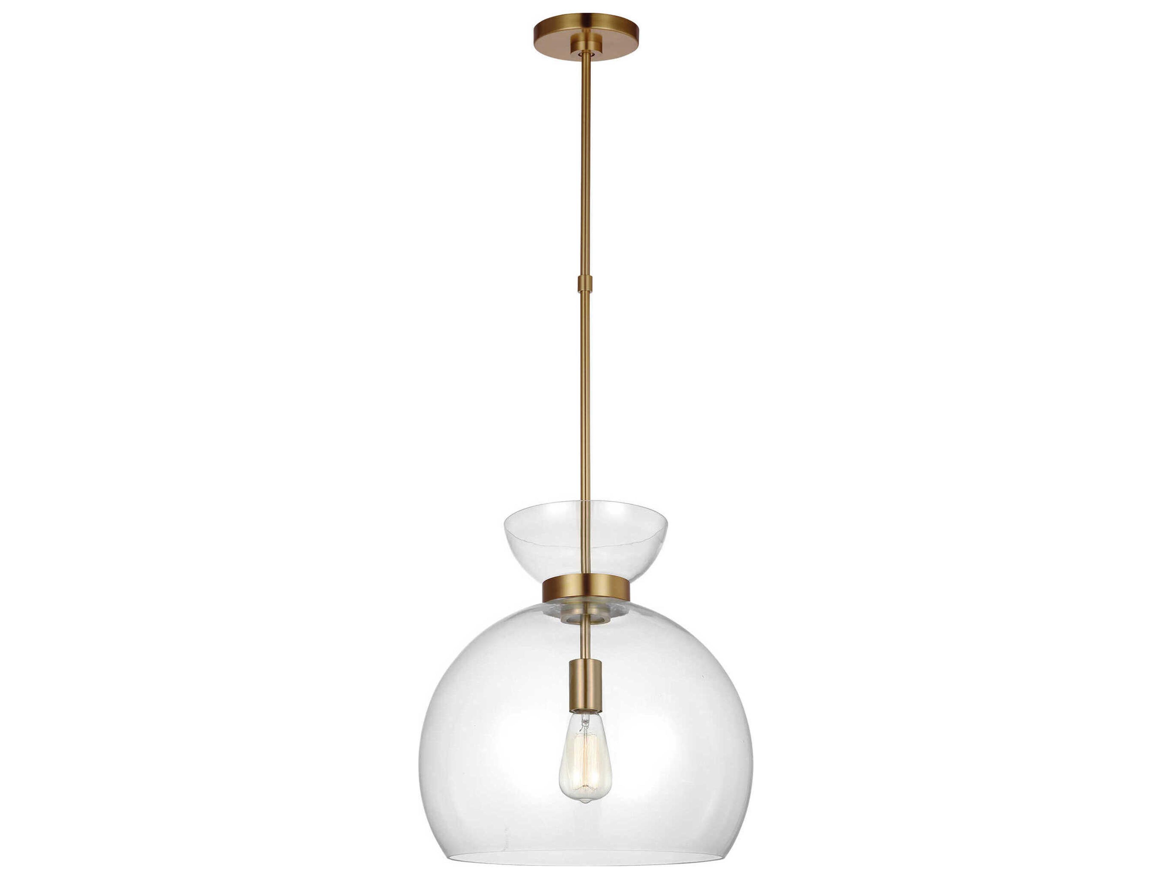 Visual Comfort Studio Londyn 1-Light Burnished Brass Pendant