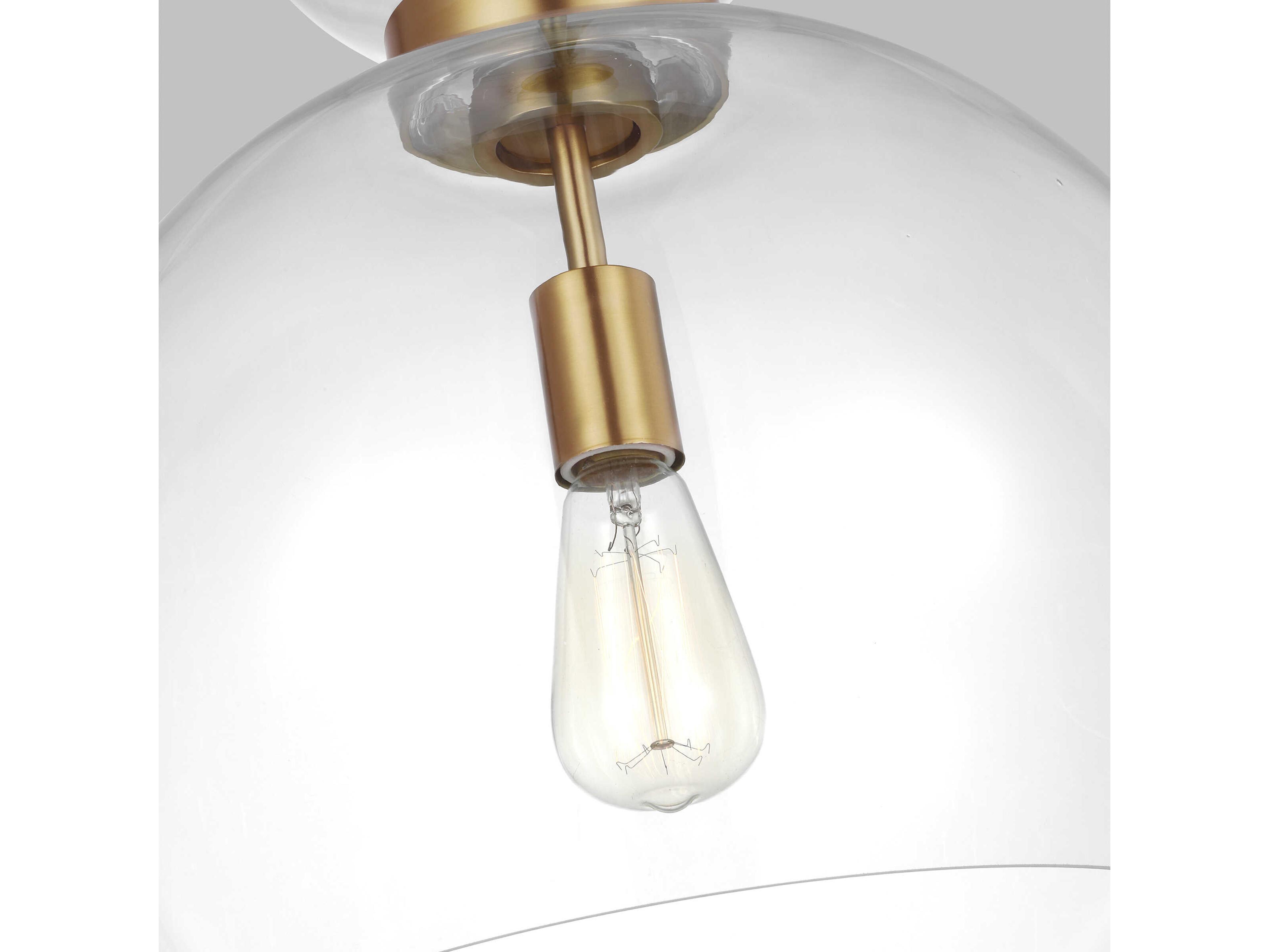 Visual Comfort Studio Londyn 1-Light Burnished Brass Pendant