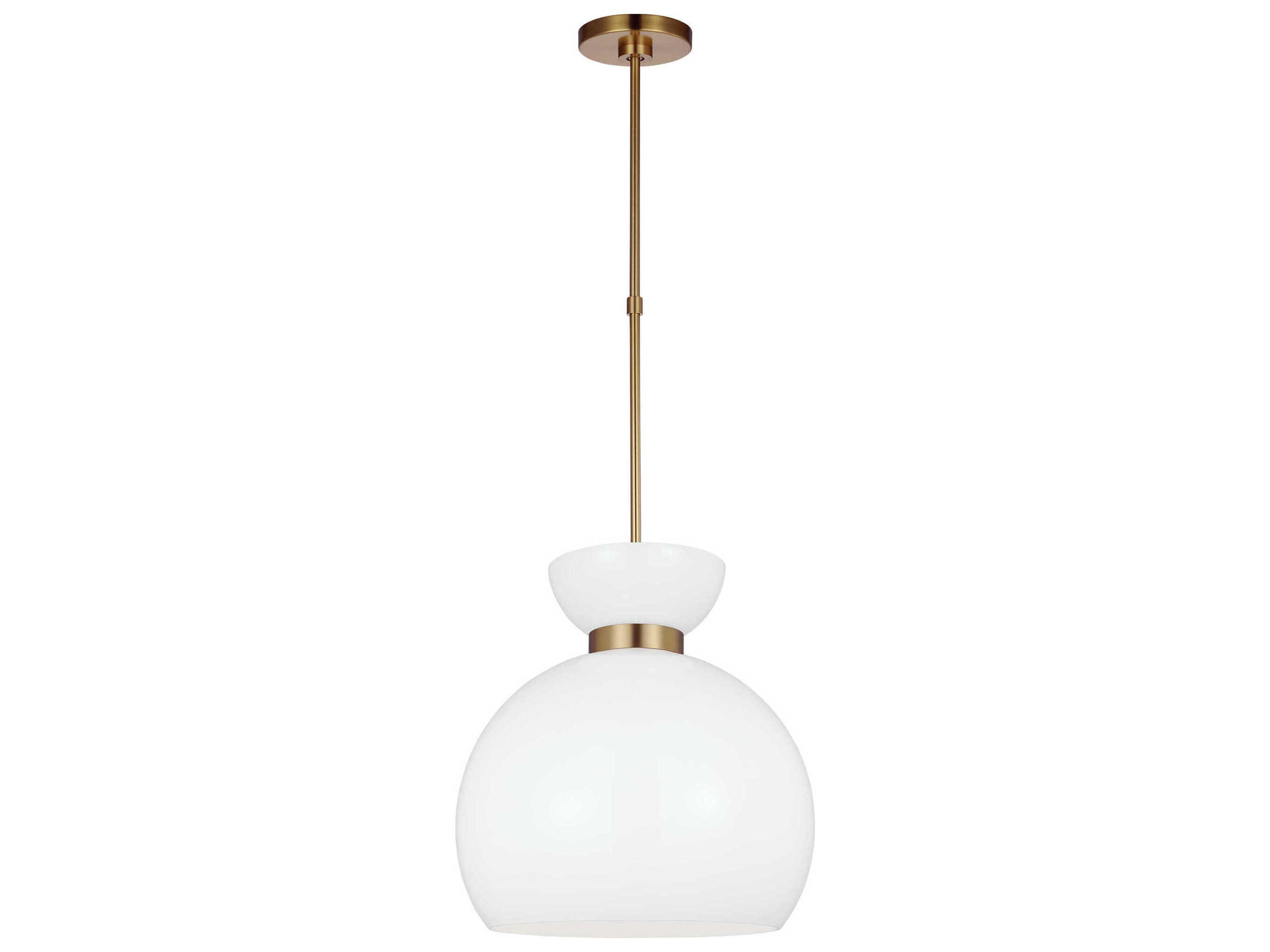 Visual Comfort Studio Londyn 1-Light Burnished Brass Pendant