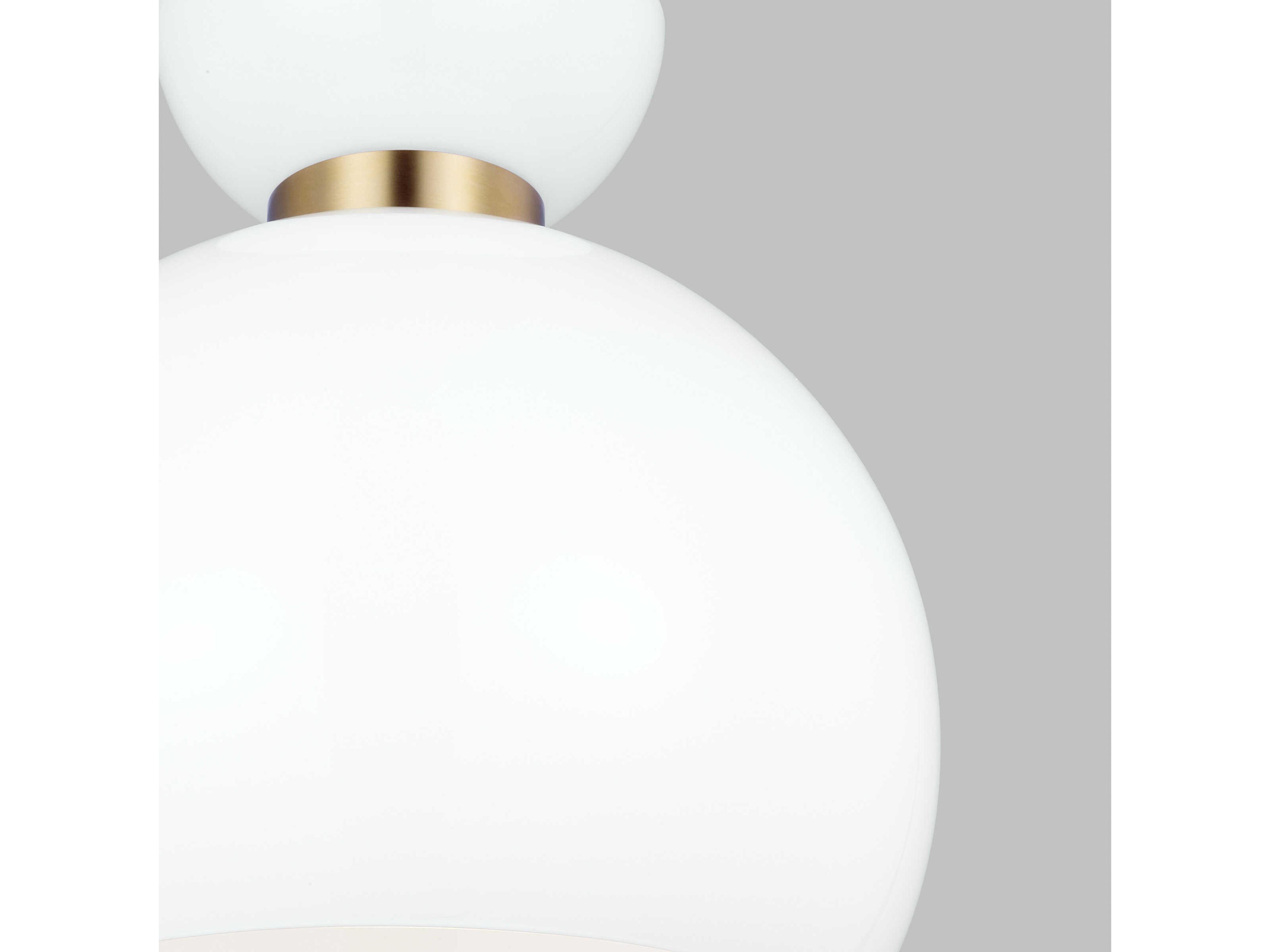 Visual Comfort Studio Londyn 1-Light Burnished Brass Pendant