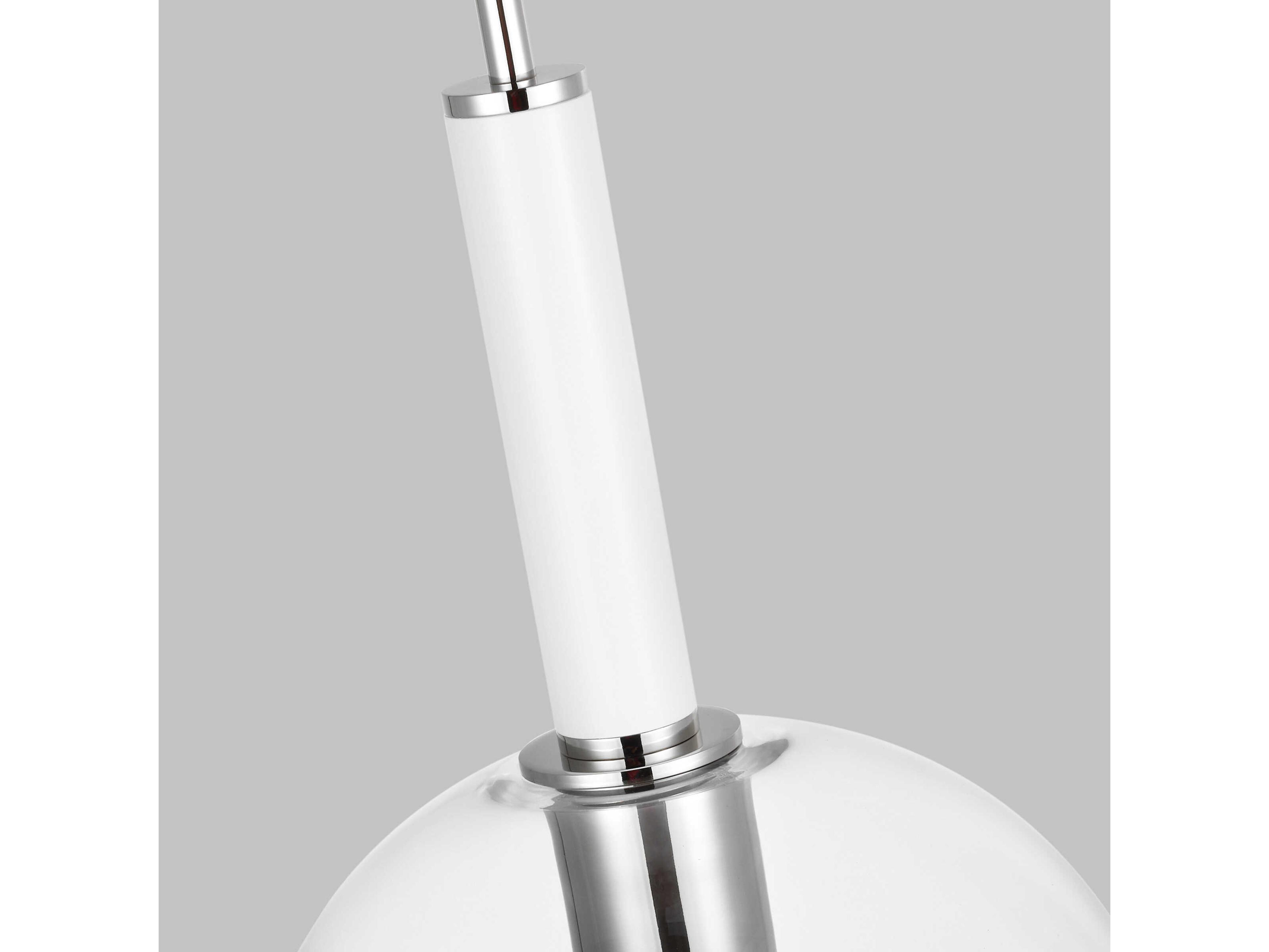 Visual Comfort Studio Monroe 1-Light Polished Nickel Globe Mini Pendant