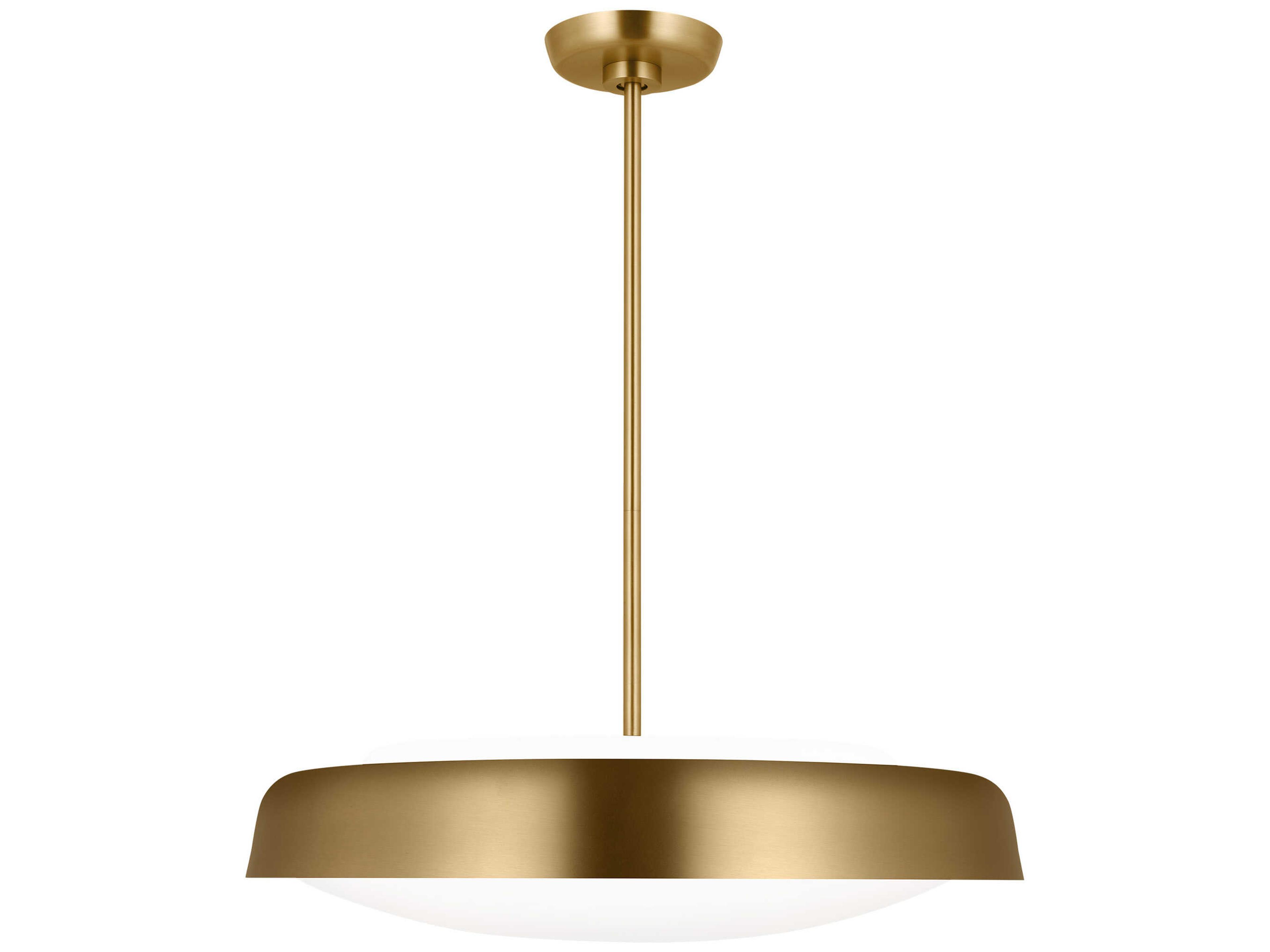 Draper 3-Light Extra Large Pendant Light in Burnished Brass