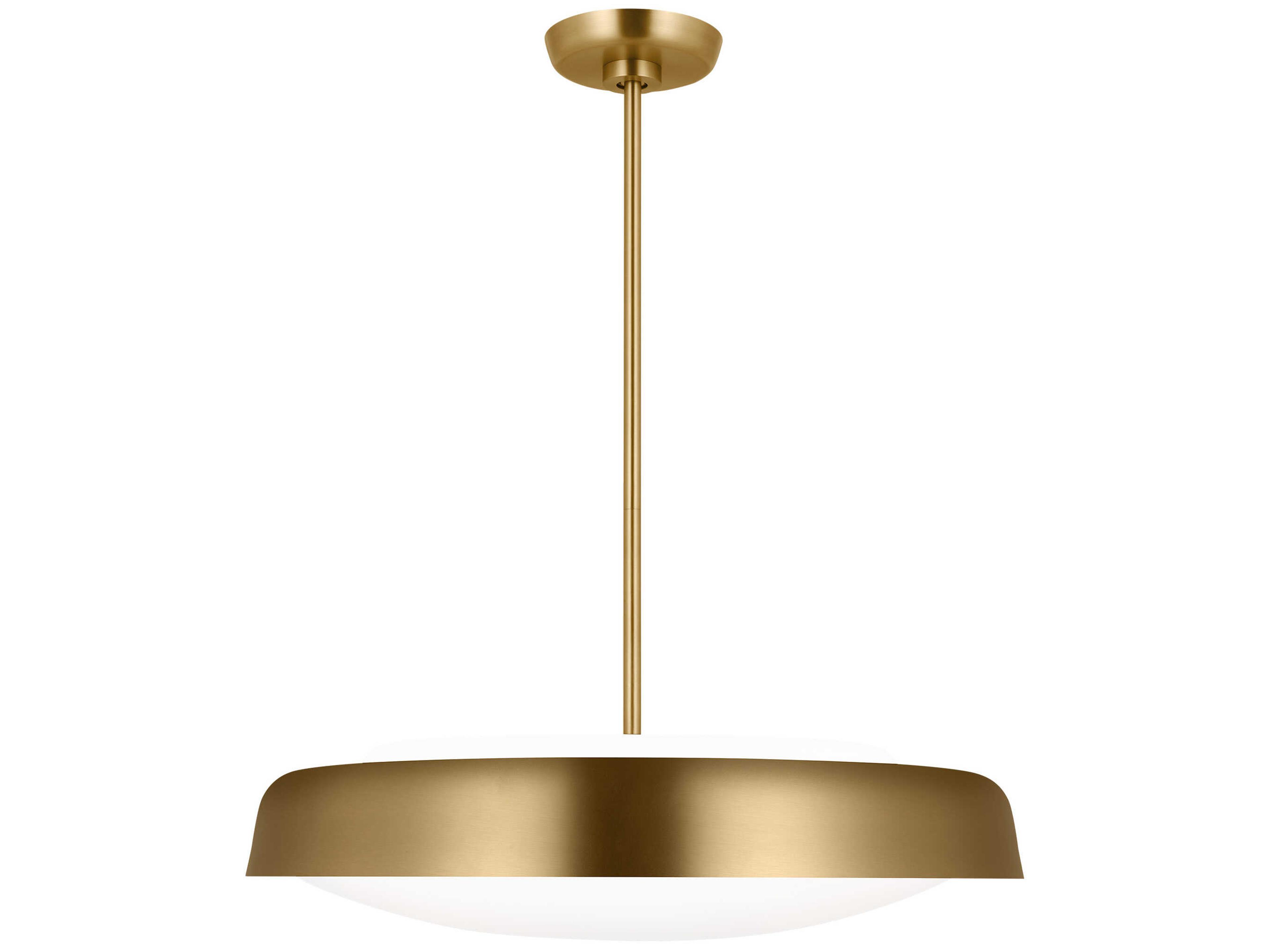 Visual Comfort Studio Draper 3-Light Burnished Brass Bowl Pendant