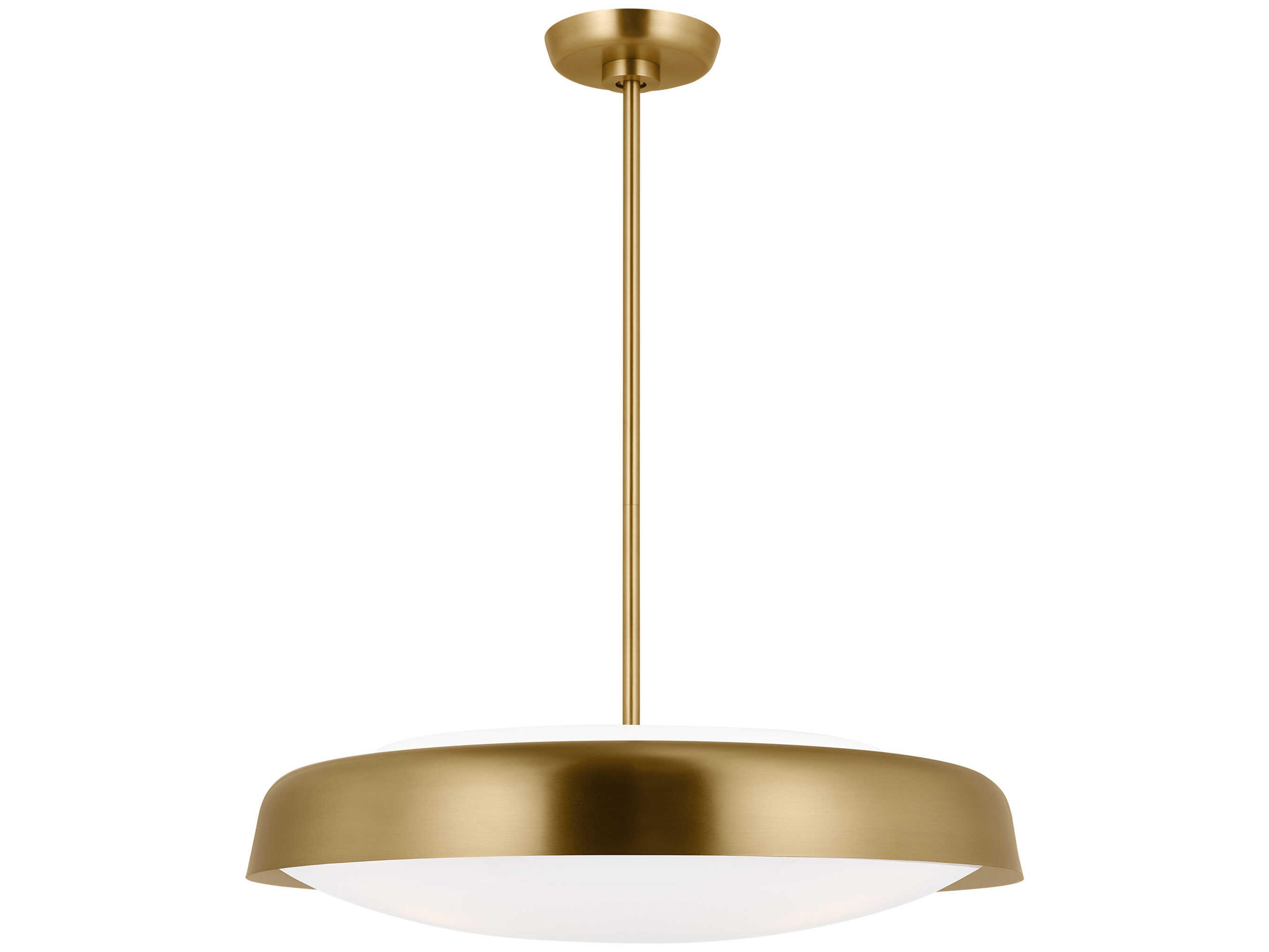 Visual Comfort Studio Draper 3-Light Burnished Brass Bowl Pendant