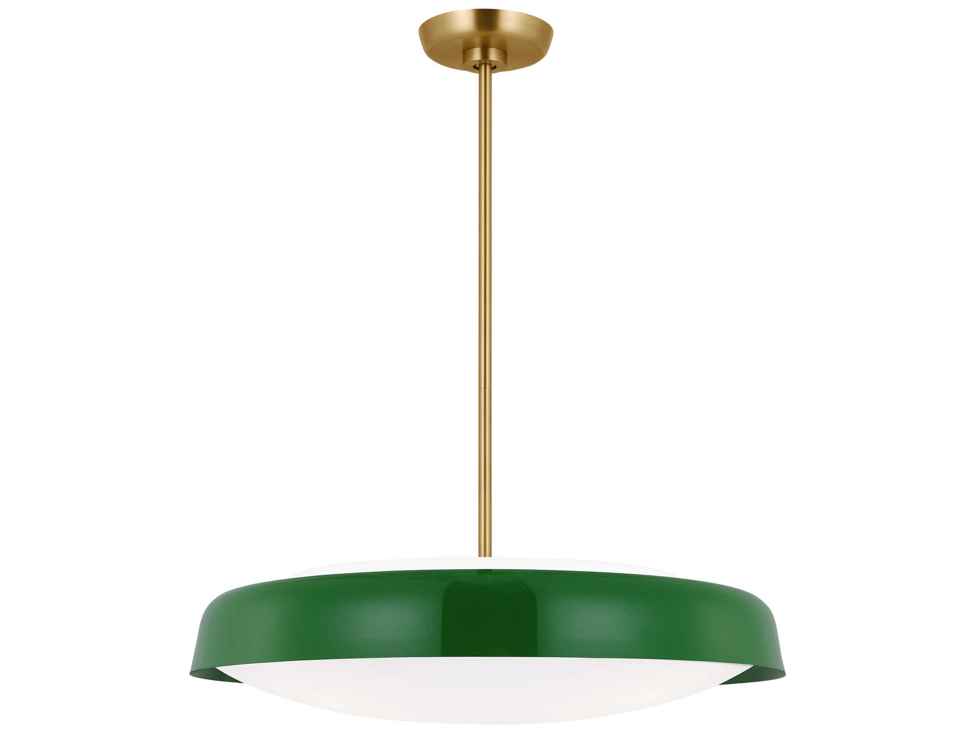 Visual Comfort Studio Draper 3-Light Green Bowl Pendant