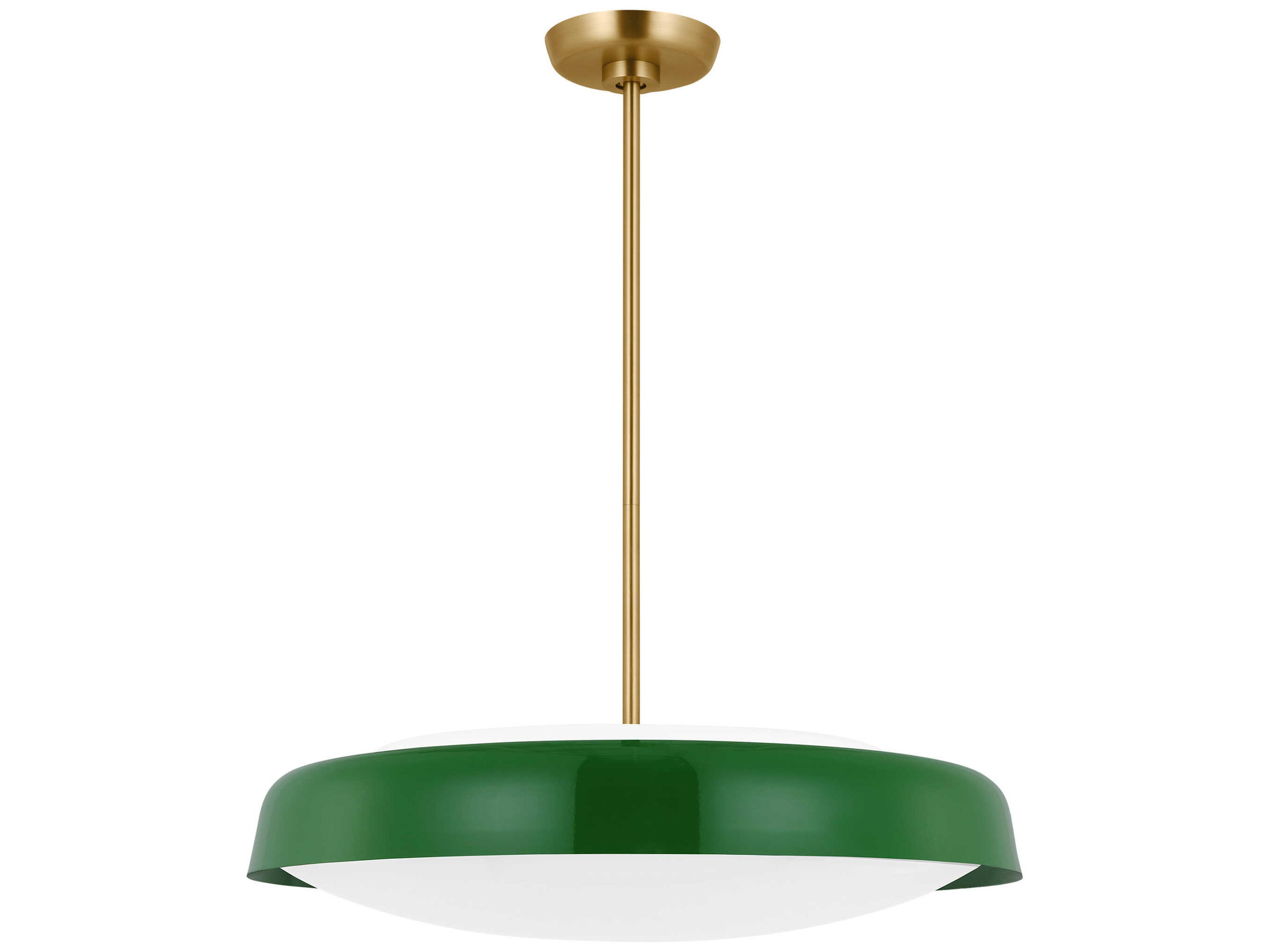 Visual Comfort Studio Draper 3-Light Green Bowl Pendant