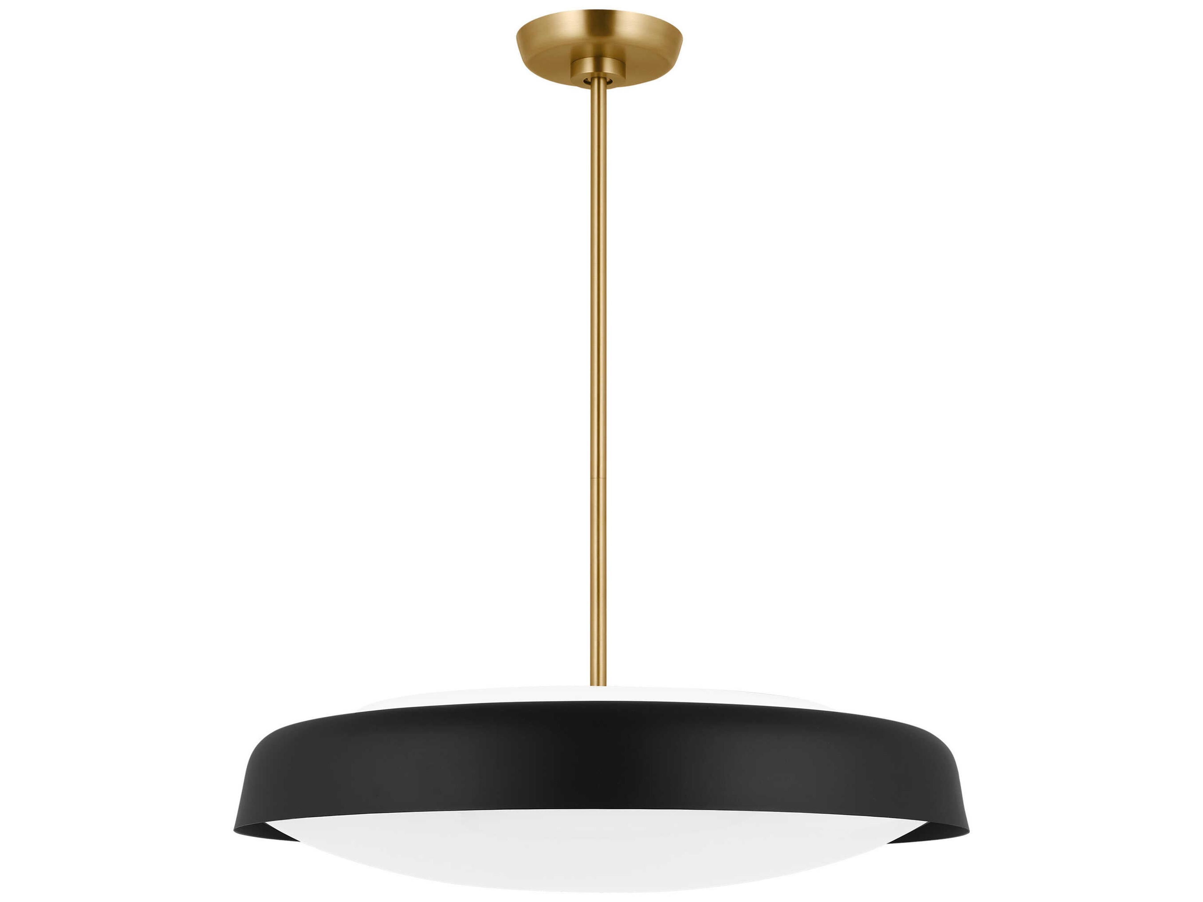 Visual Comfort Studio Draper 3-Light Midnight Black Bowl Pendant