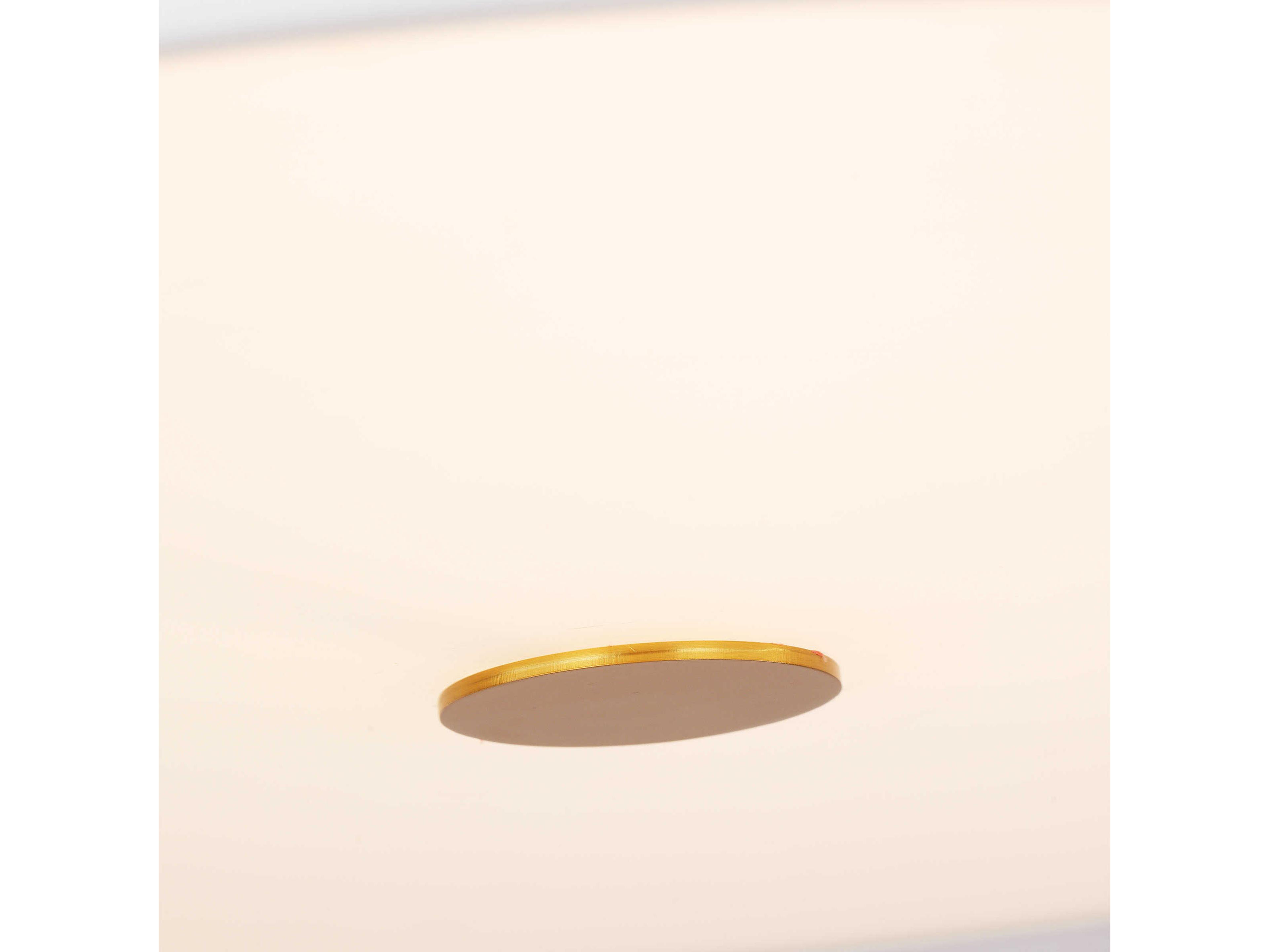 Visual Comfort Studio Sawyer 4-Light Burnished Brass White Pendant