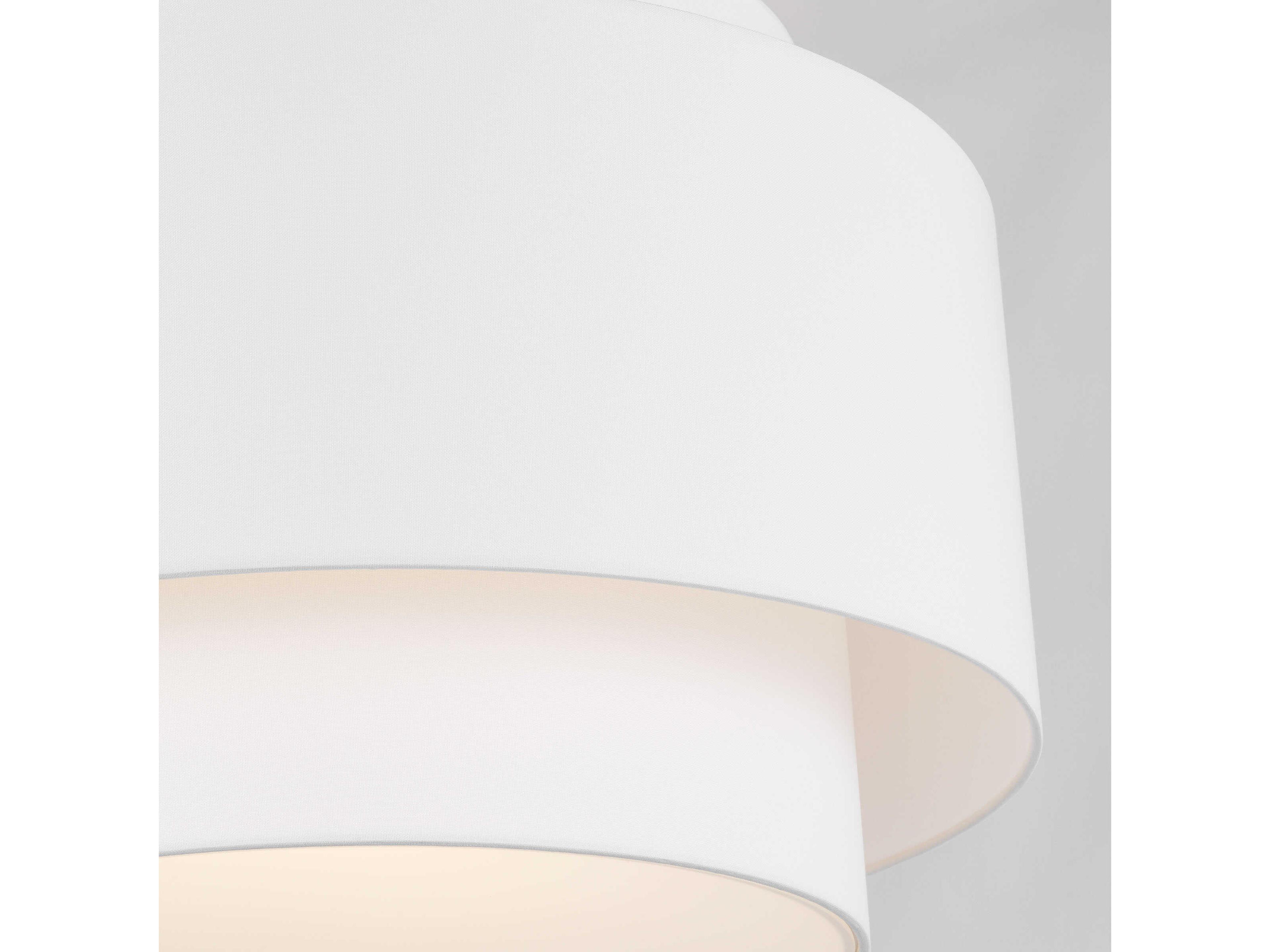 Visual Comfort Studio Sawyer 4-Light Polished Nickel White Pendant