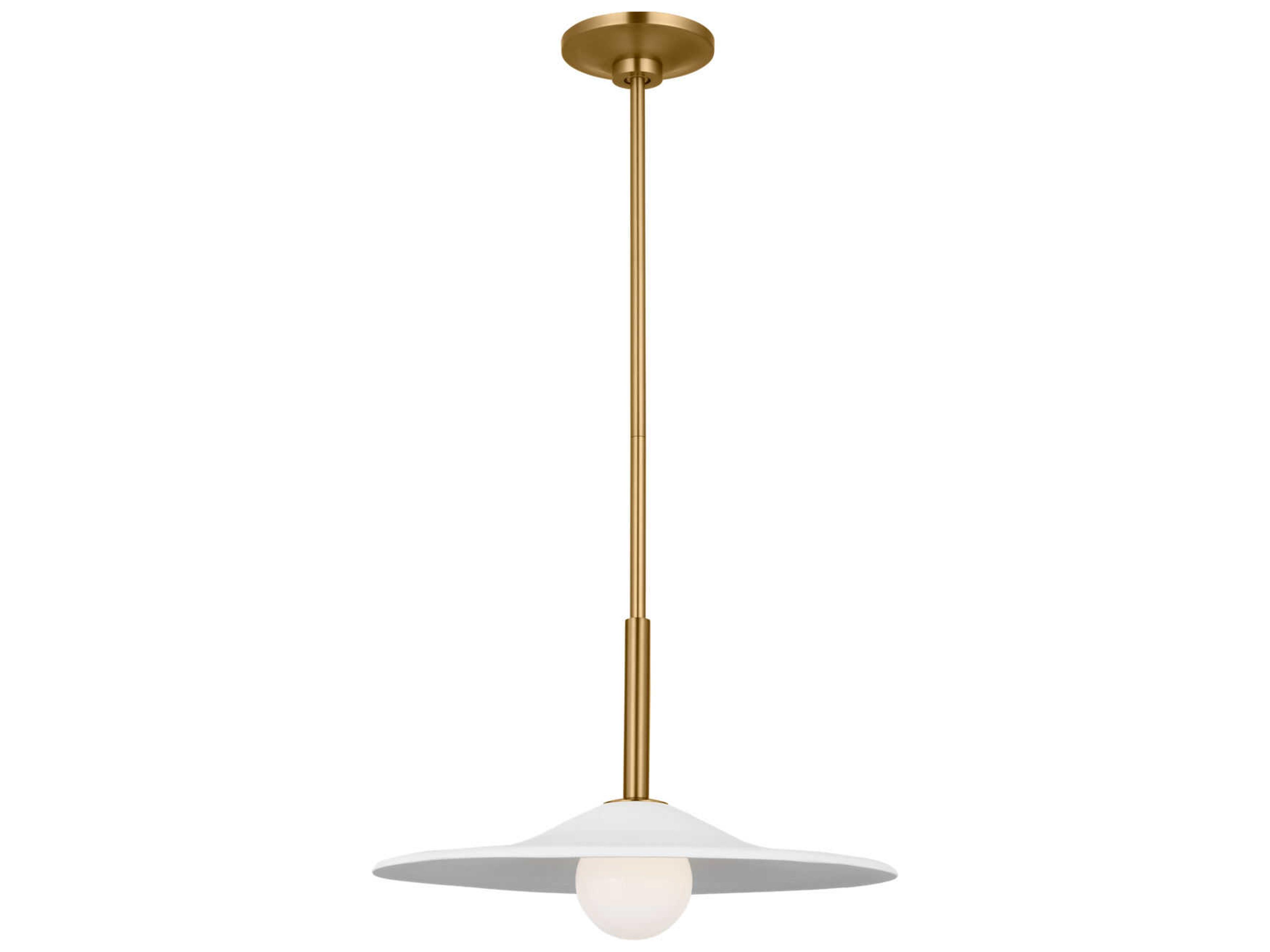 Endicott 1-Light Burnished Brass Pendant