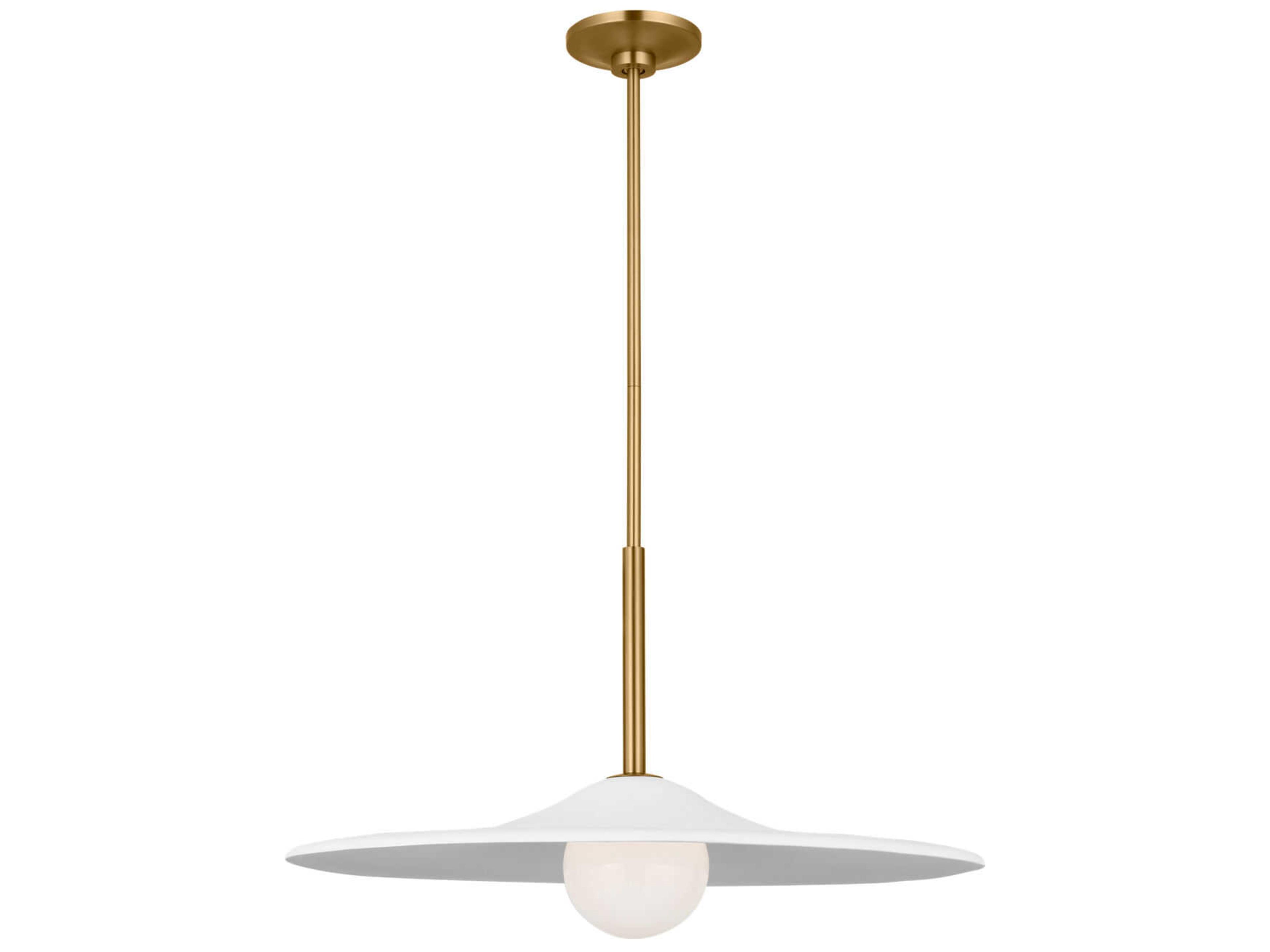 Endicott 1-Light Burnished Brass Globe Pendant