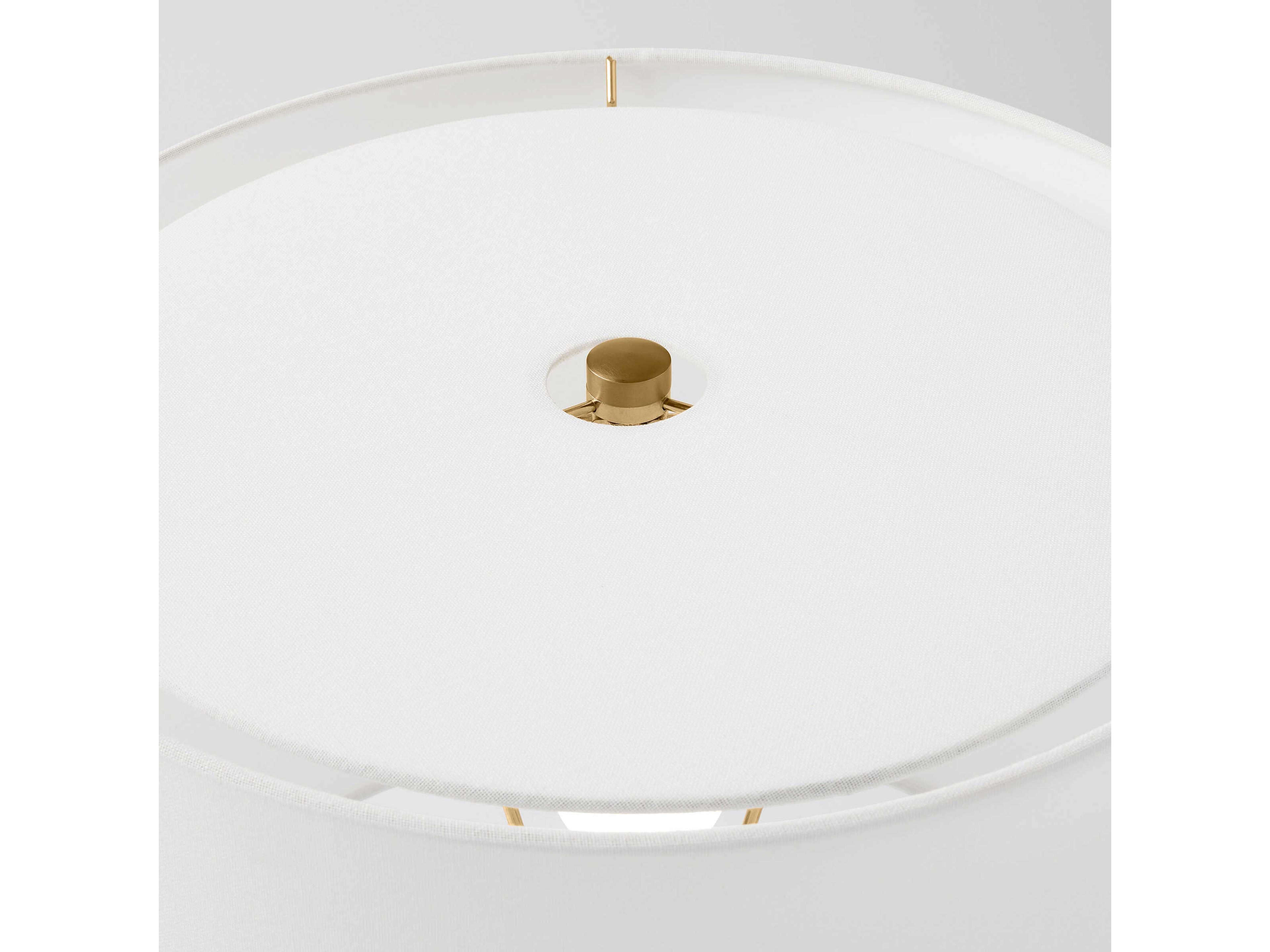 Visual Comfort Studio Cade Polar Blue White Linen Fabric Buffet Lamp