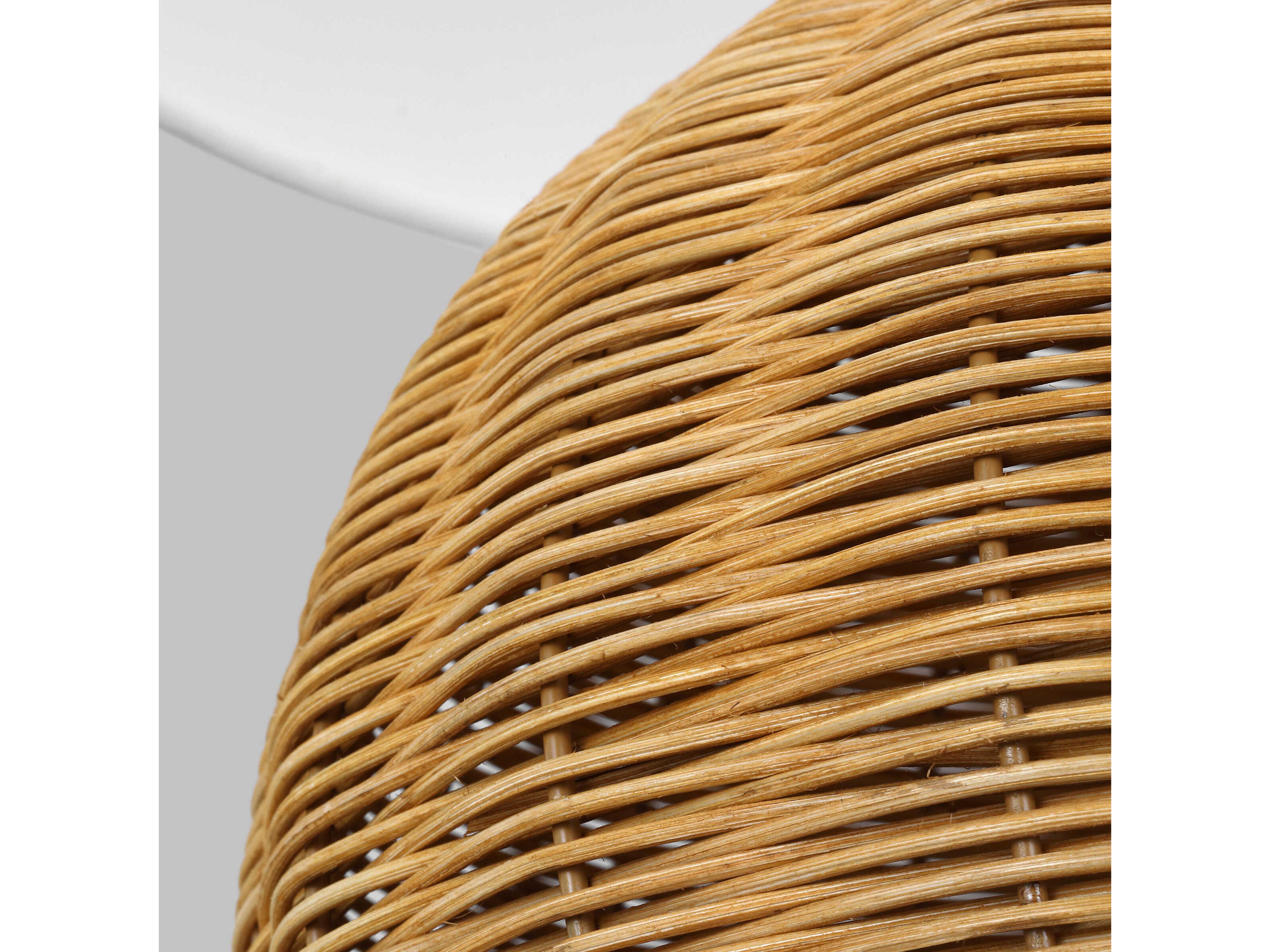 Visual Comfort Studio Mari Burnished Brass White Linen Fabric Table Lamp