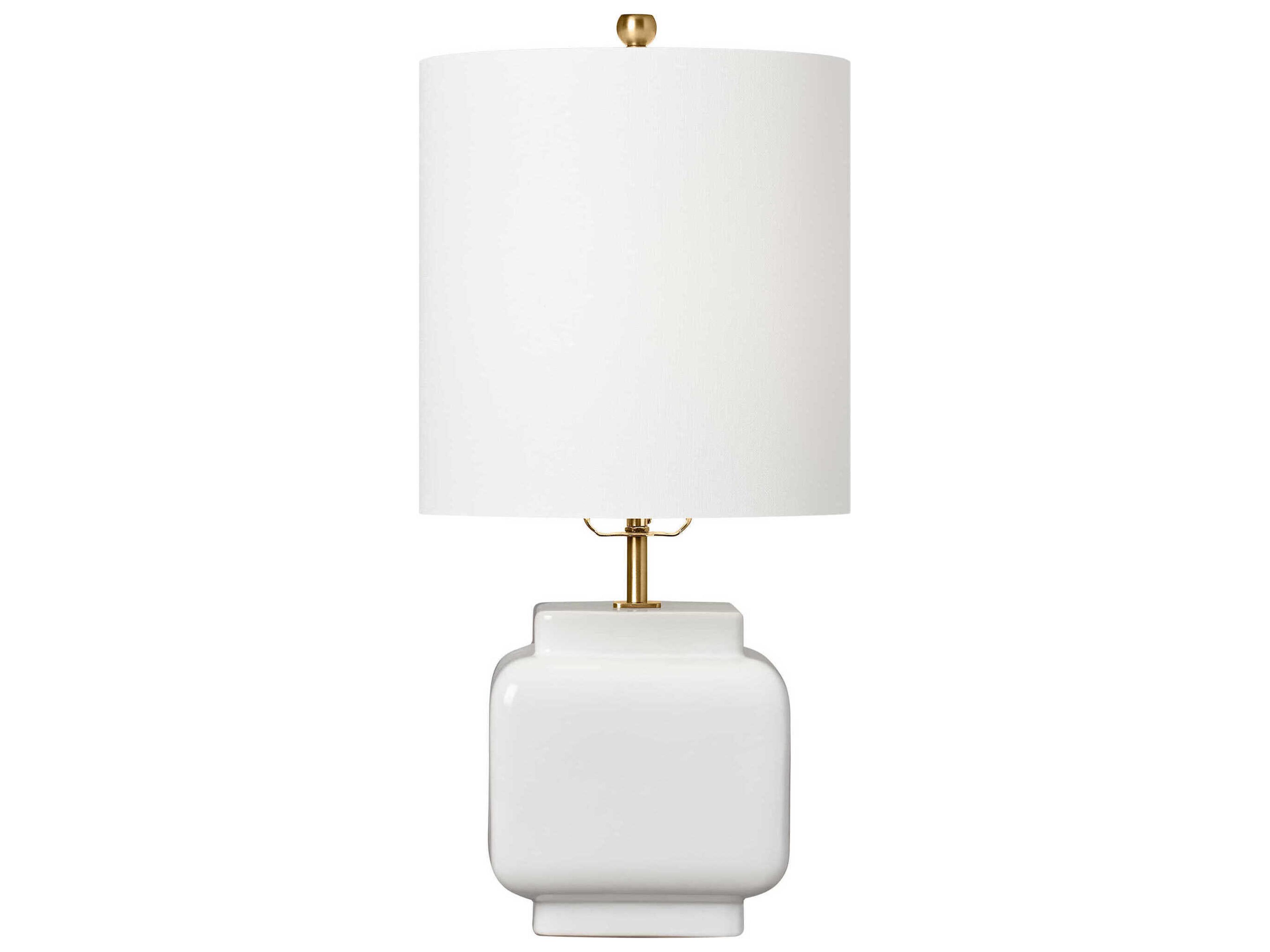 Visual Comfort Studio Anderson New White Linen Table Lamp