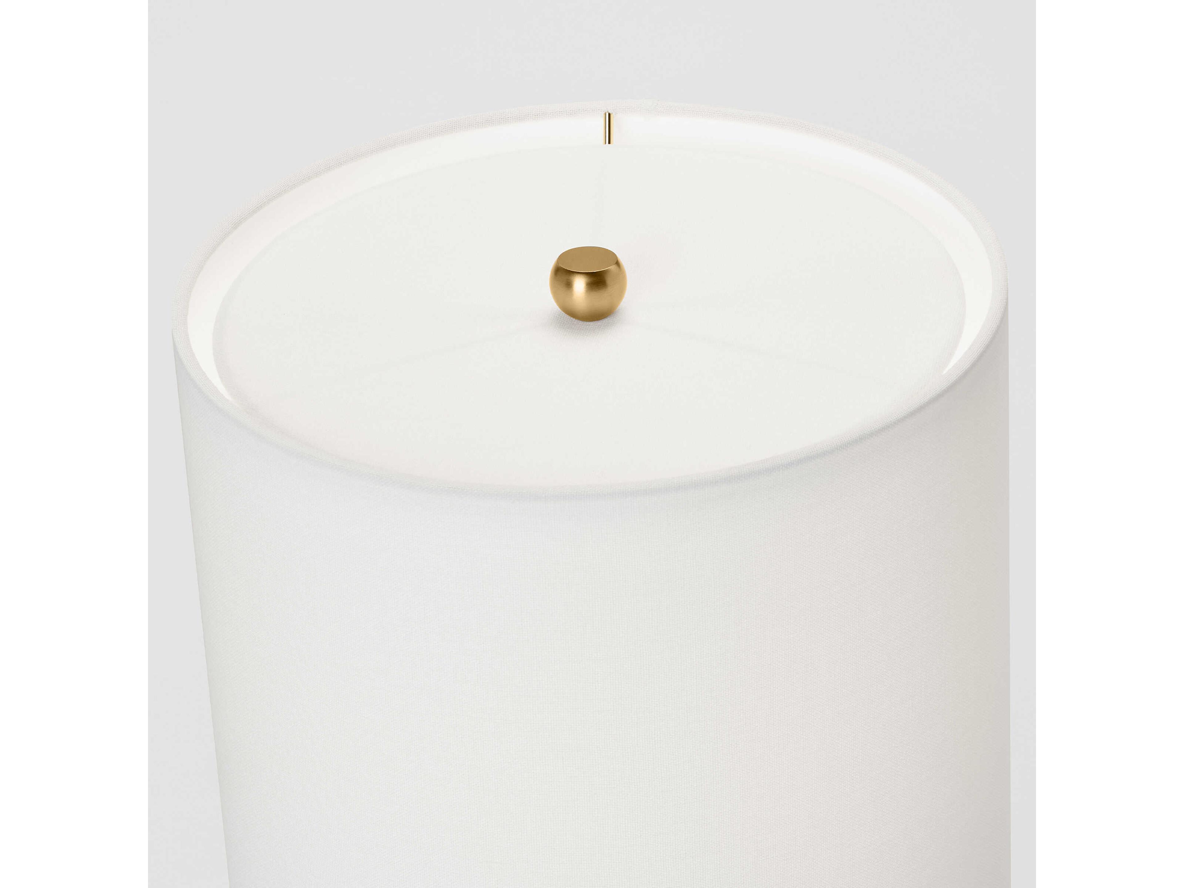 Visual Comfort Studio Anderson New White Linen Table Lamp