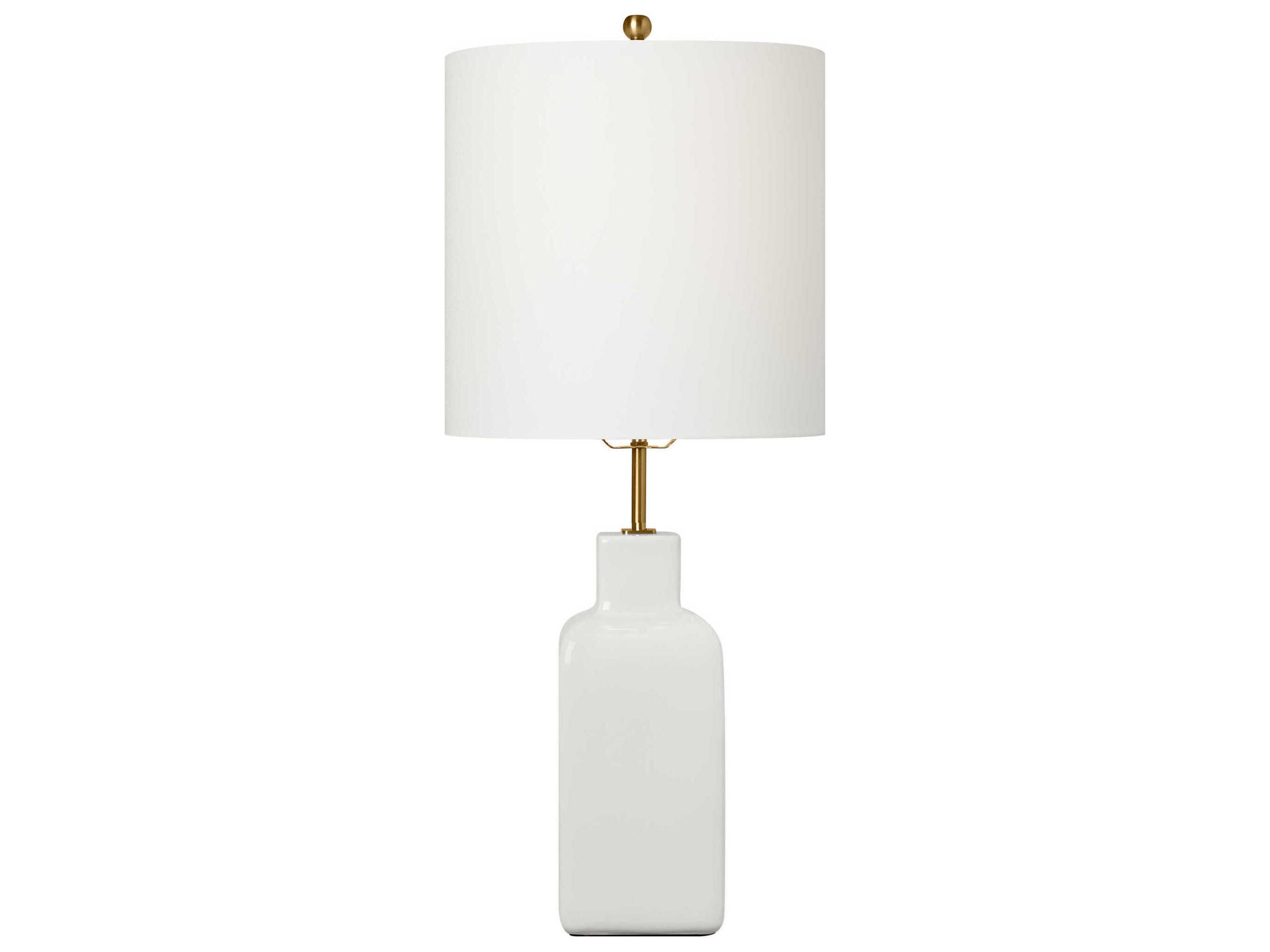 Visual Comfort Studio Anderson New White Linen Buffet Lamp