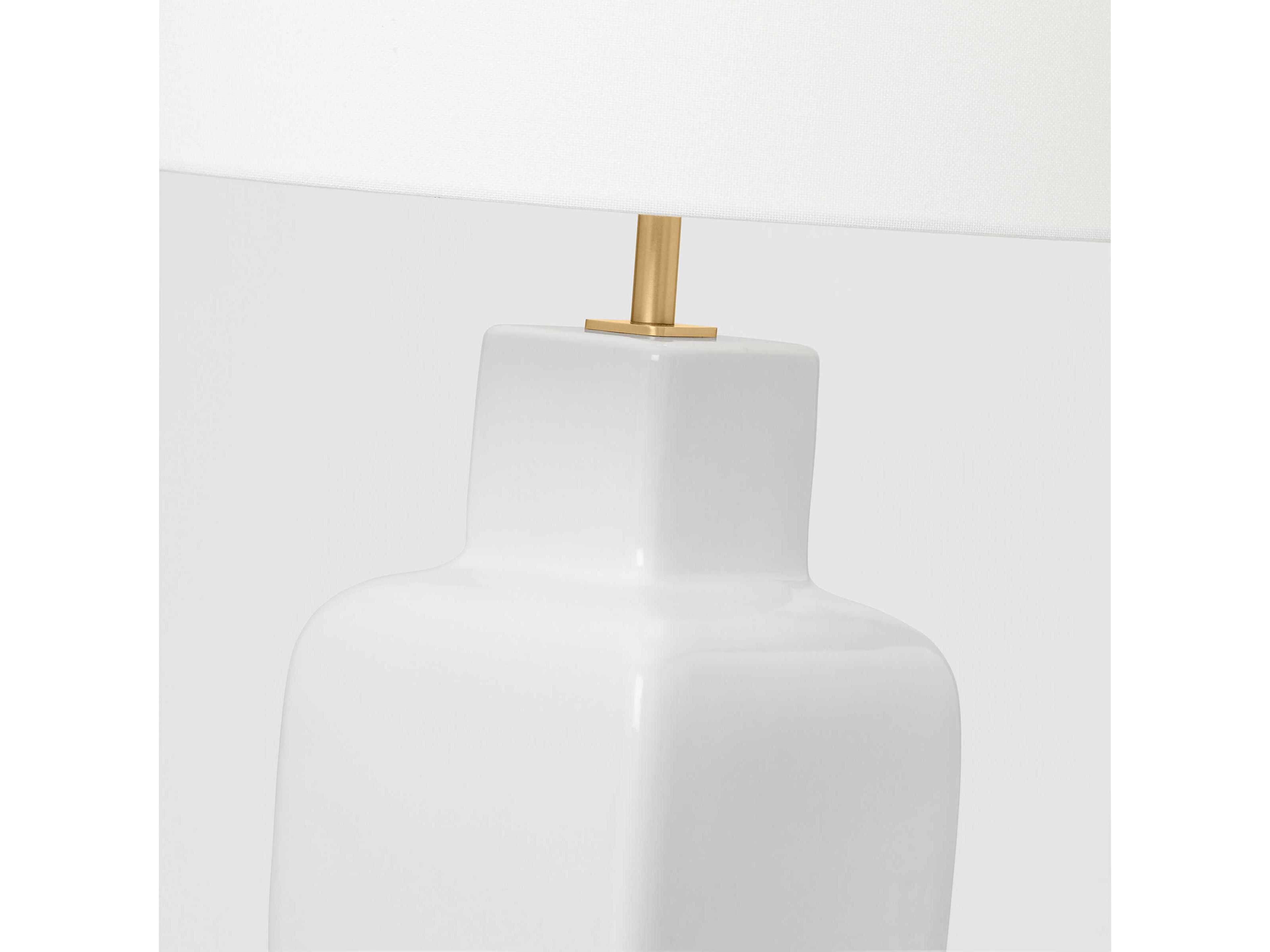 Visual Comfort Studio Anderson New White Linen Buffet Lamp