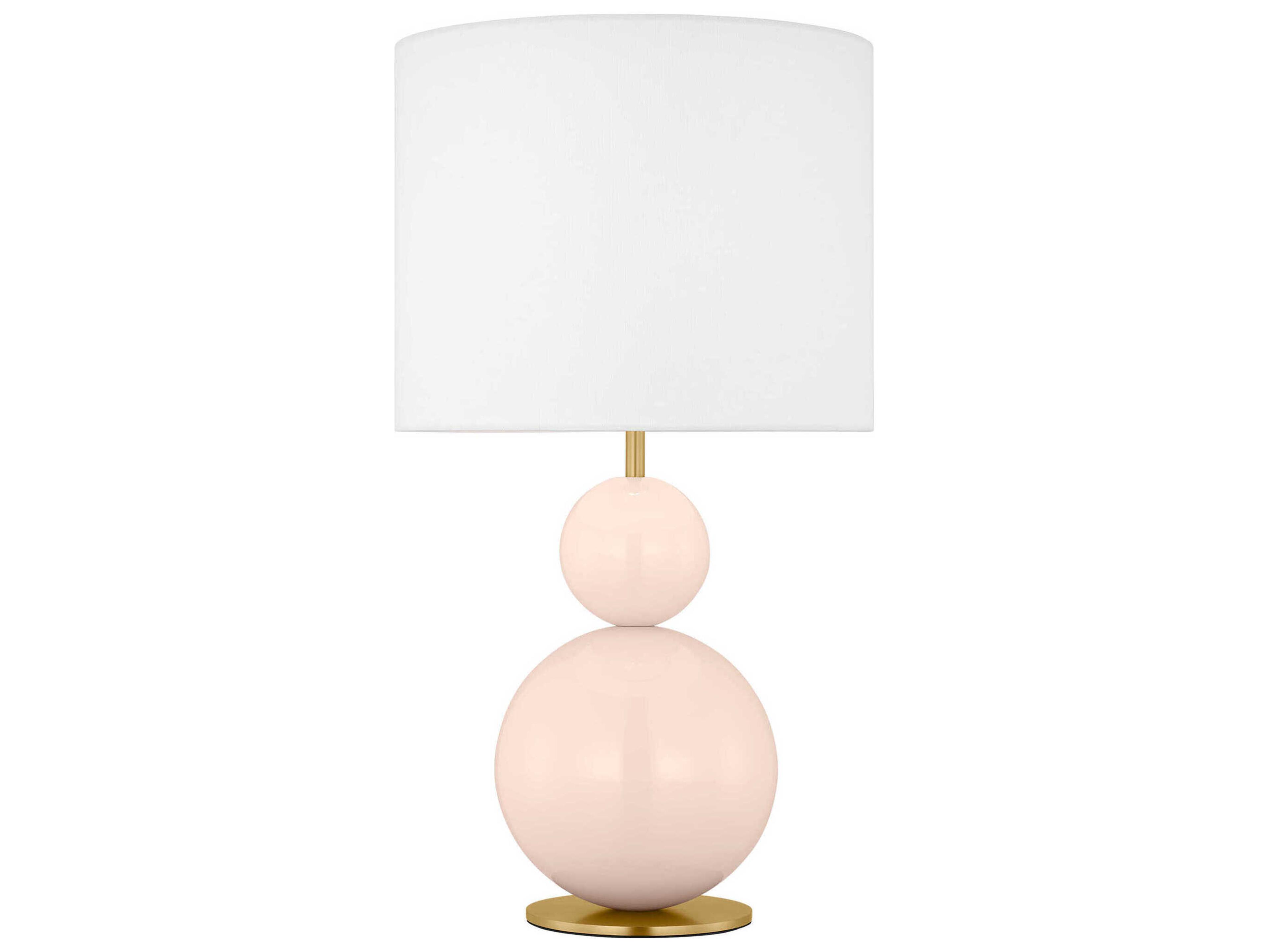 Visual Comfort Studio Suki Blush White Linen Pink Table Lamp