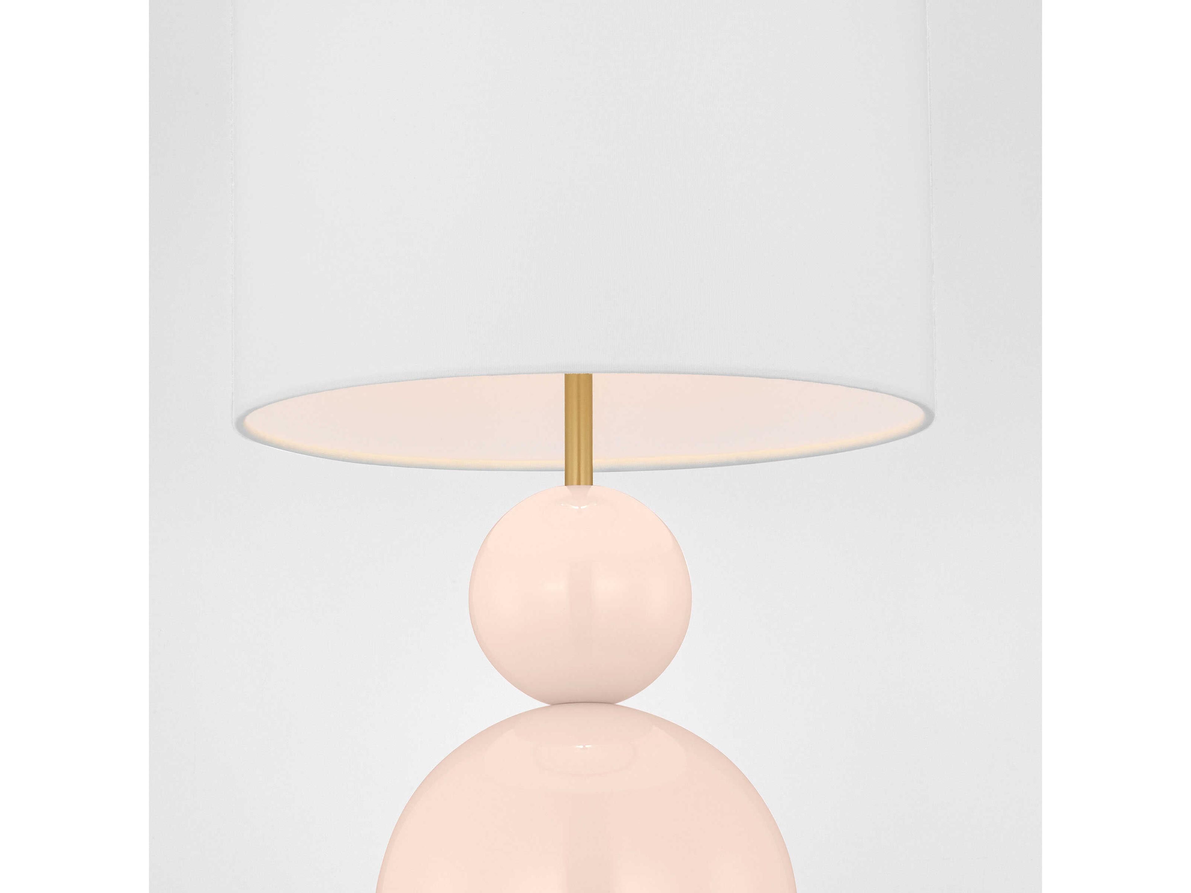 Visual Comfort Studio Suki Blush White Linen Pink Table Lamp