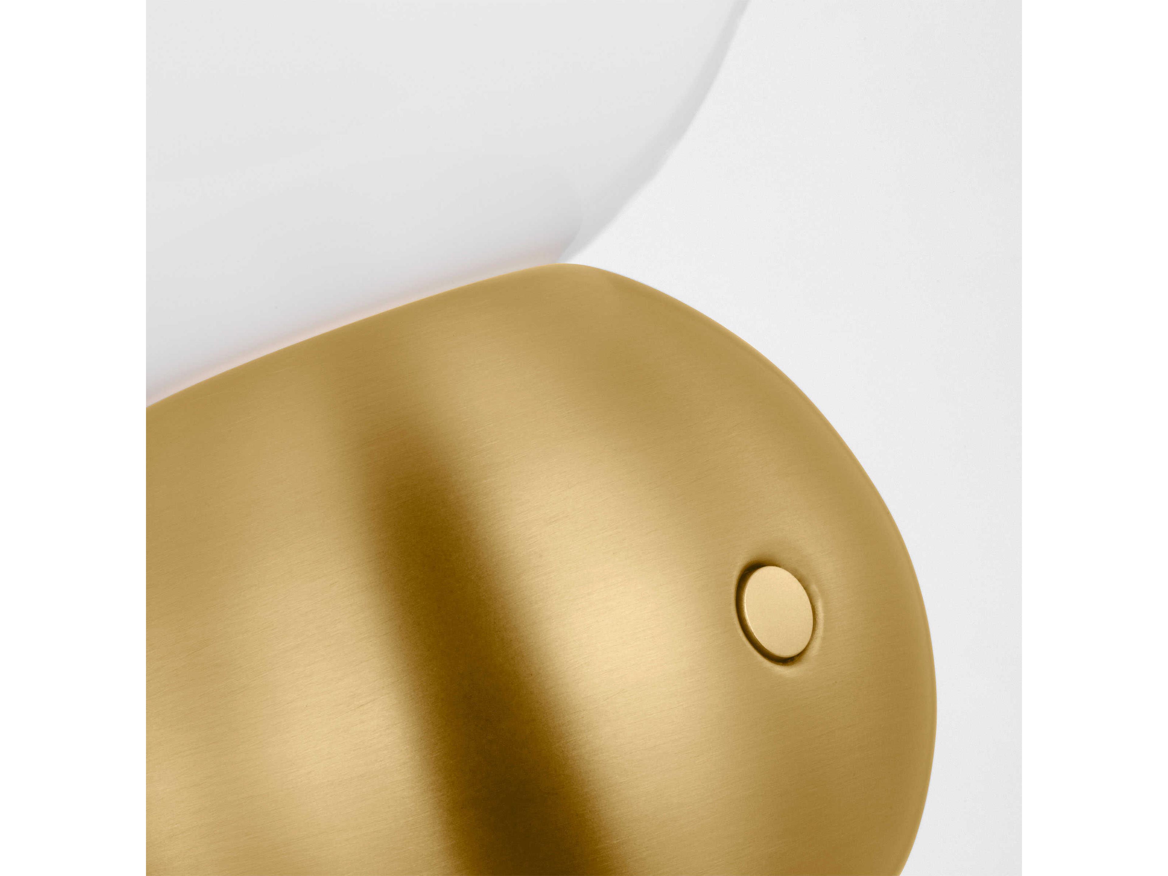 Visual Comfort Studio Suki Burnished Brass Milk Glass Table Lamp