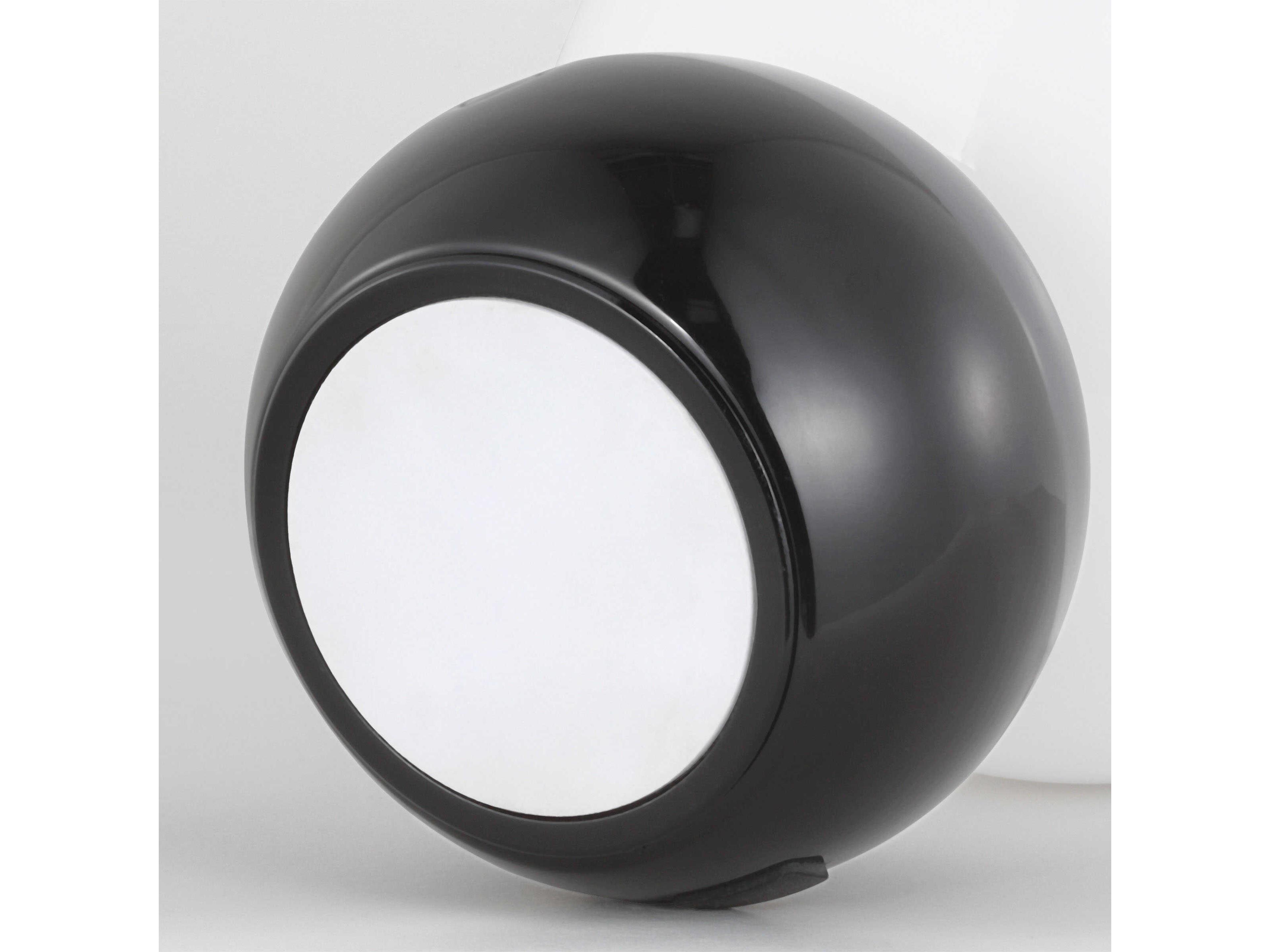 Visual Comfort Studio Suki Gloss Black Milk Glass Table Lamp