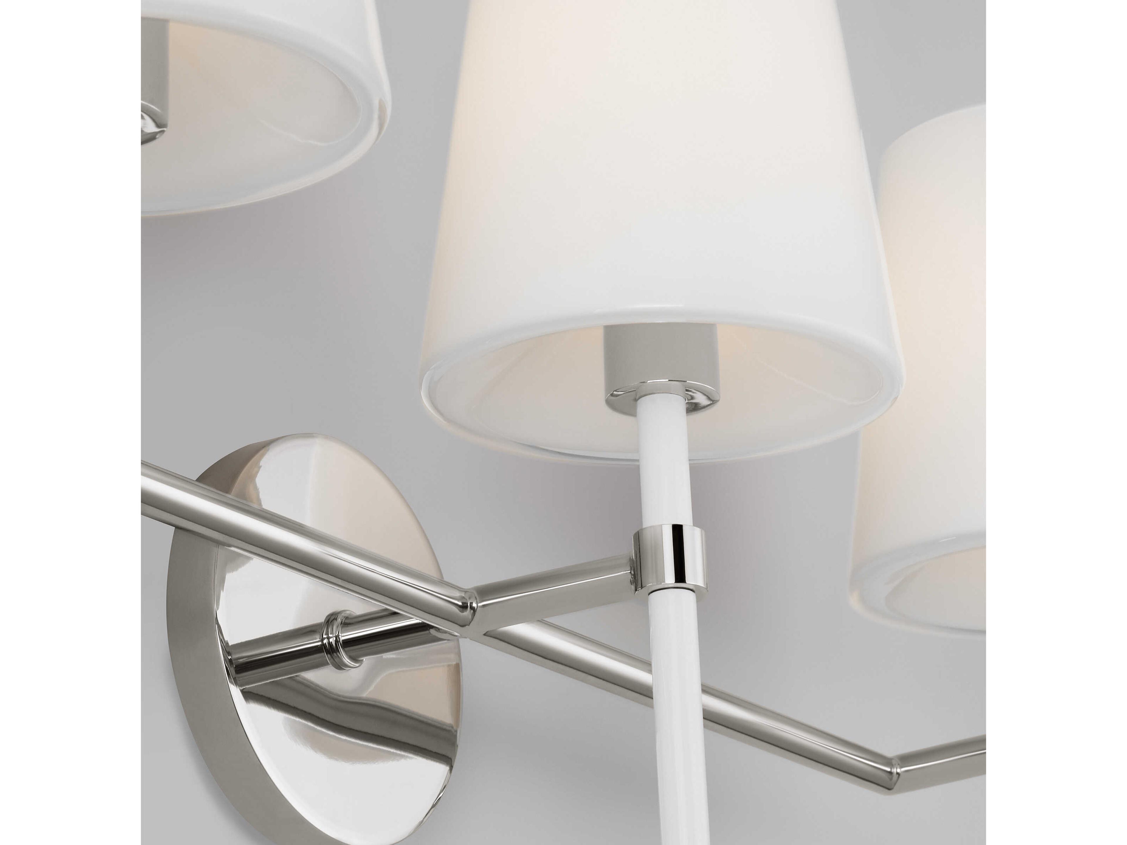 Visual Comfort Studio Monroe 3-Light Polished Nickel Vanity Light