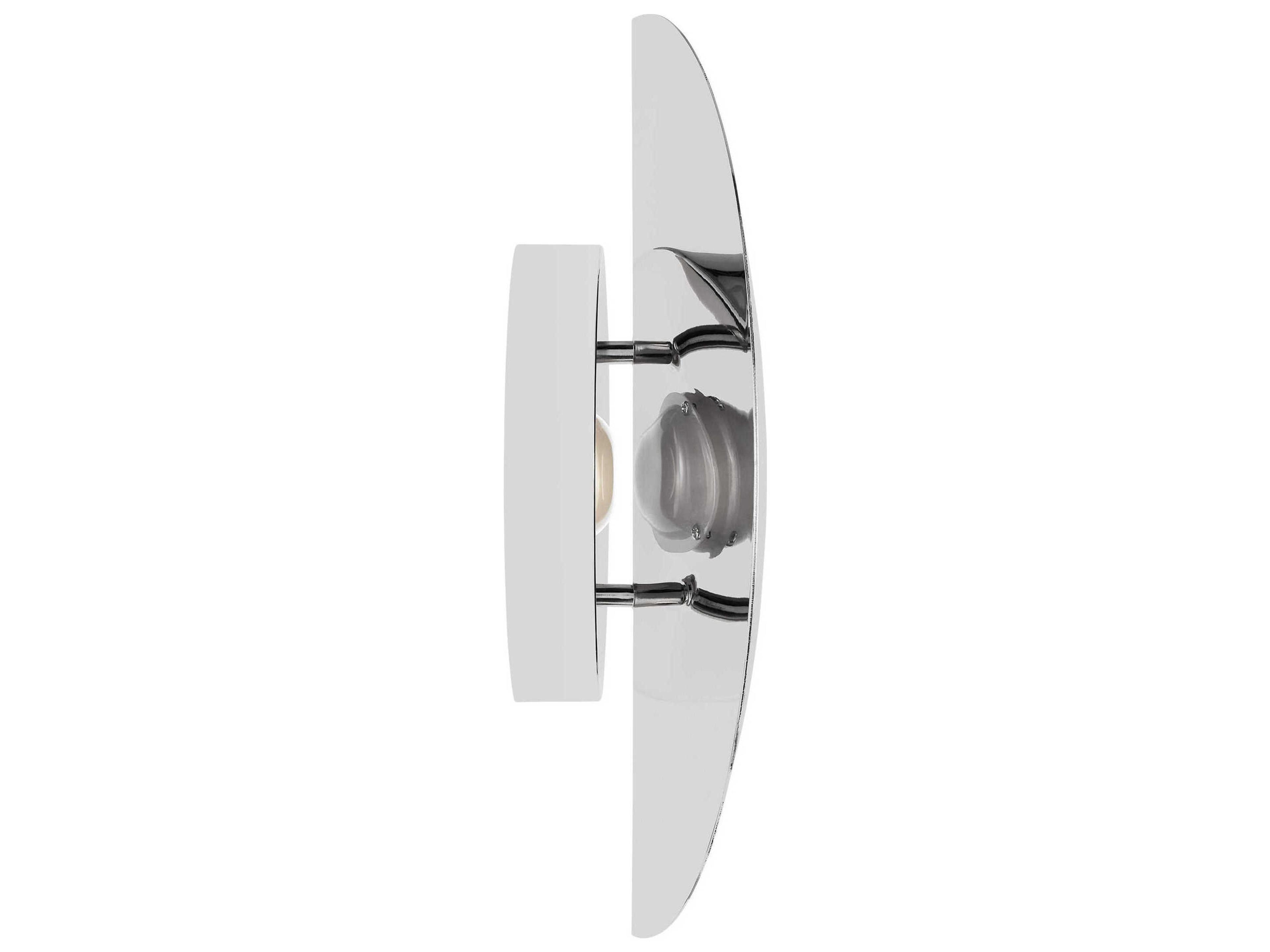 Visual Comfort Studio Dottie 1-Light Polished Nickel Wall Sconce