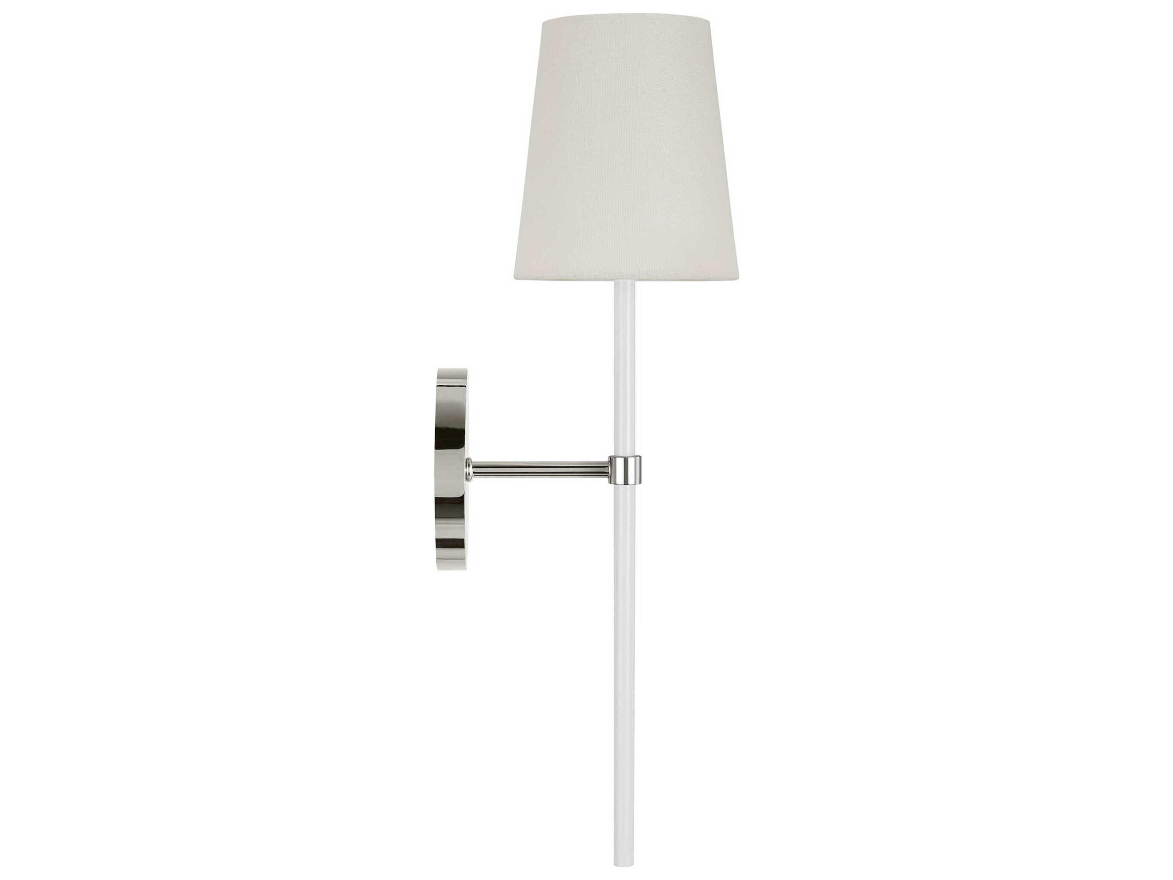 Visual Comfort Studio Monroe 1-Light Polished Nickel Wall Sconce