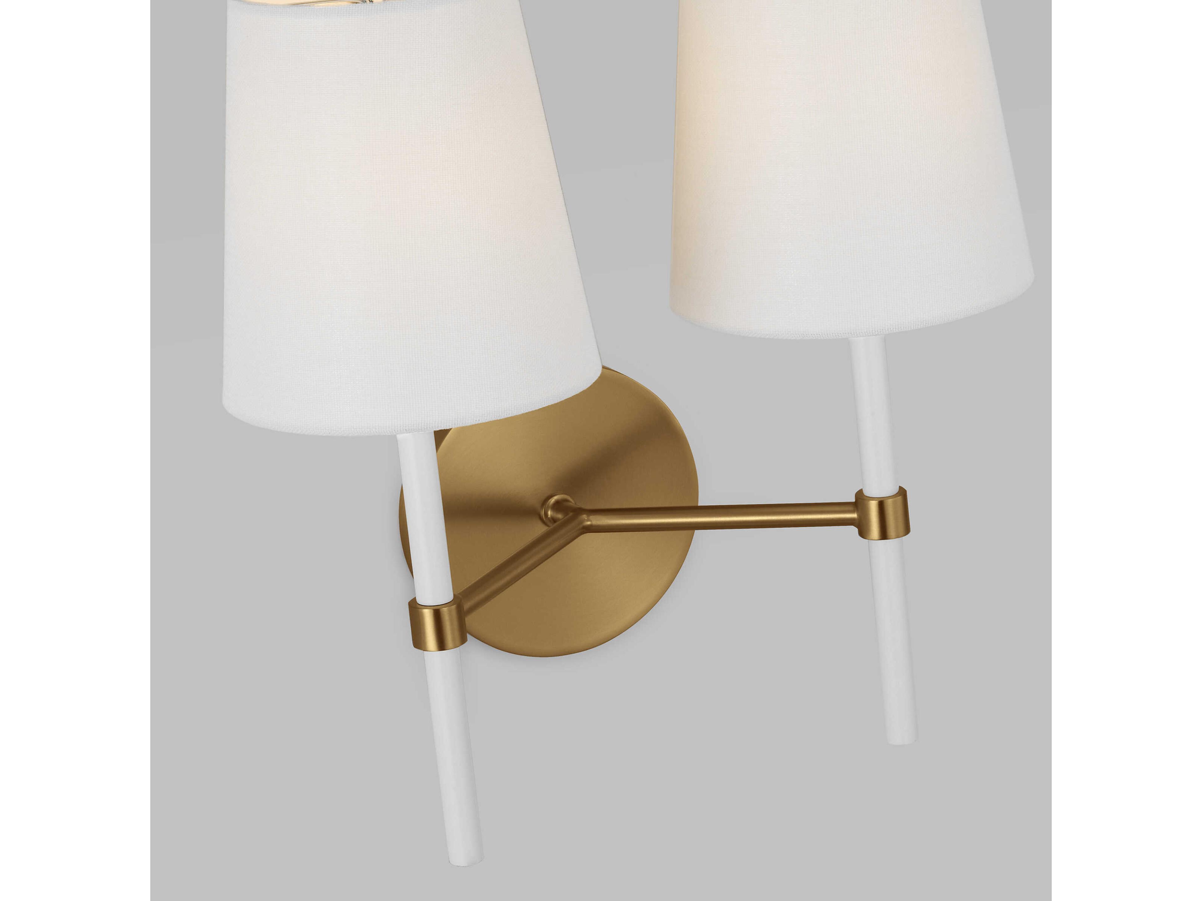 Visual Comfort Studio Monroe 2-Light Burnished Brass Wall Sconce