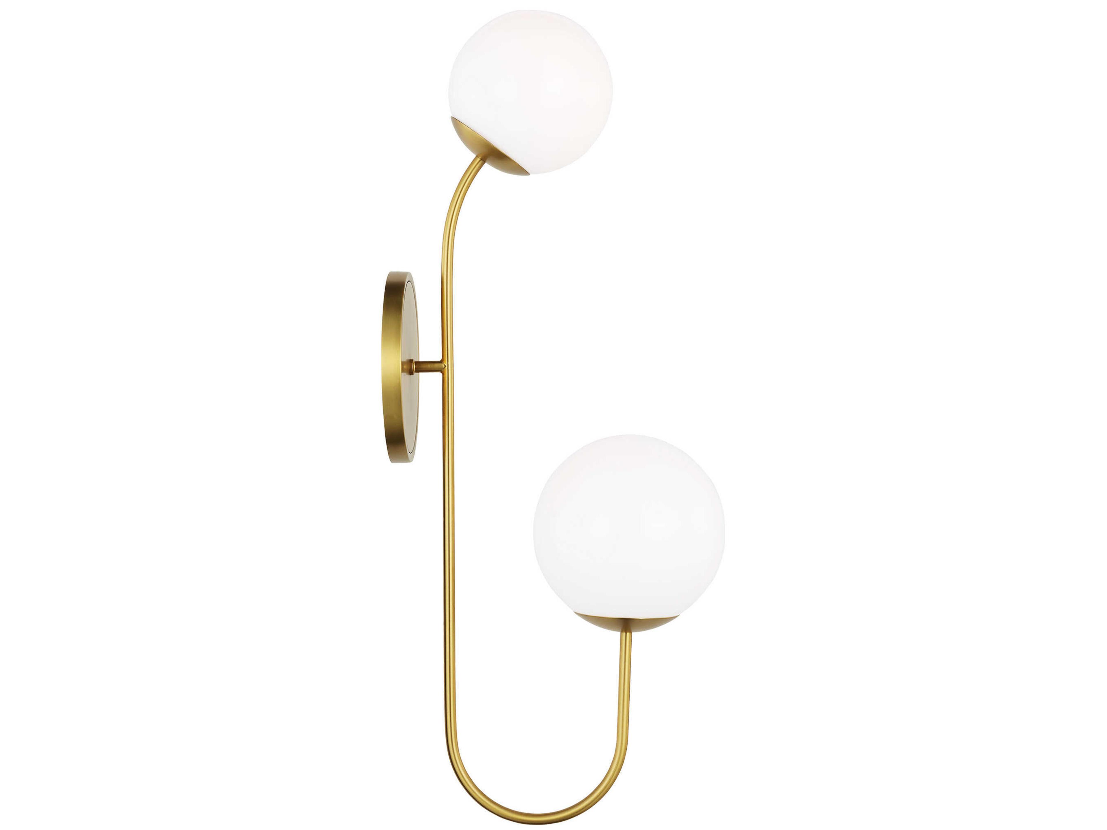 Visual Comfort Studio Noemie 2-Light Burnished Brass Wall Sconce