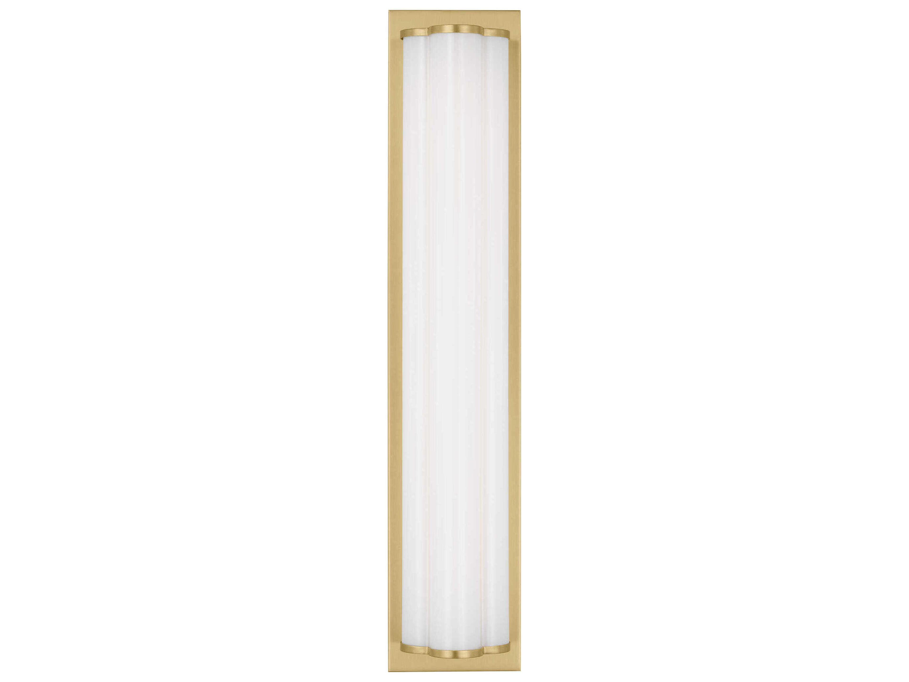 Visual Comfort Studio Freya 1-Light Burnished Brass Vanity Light