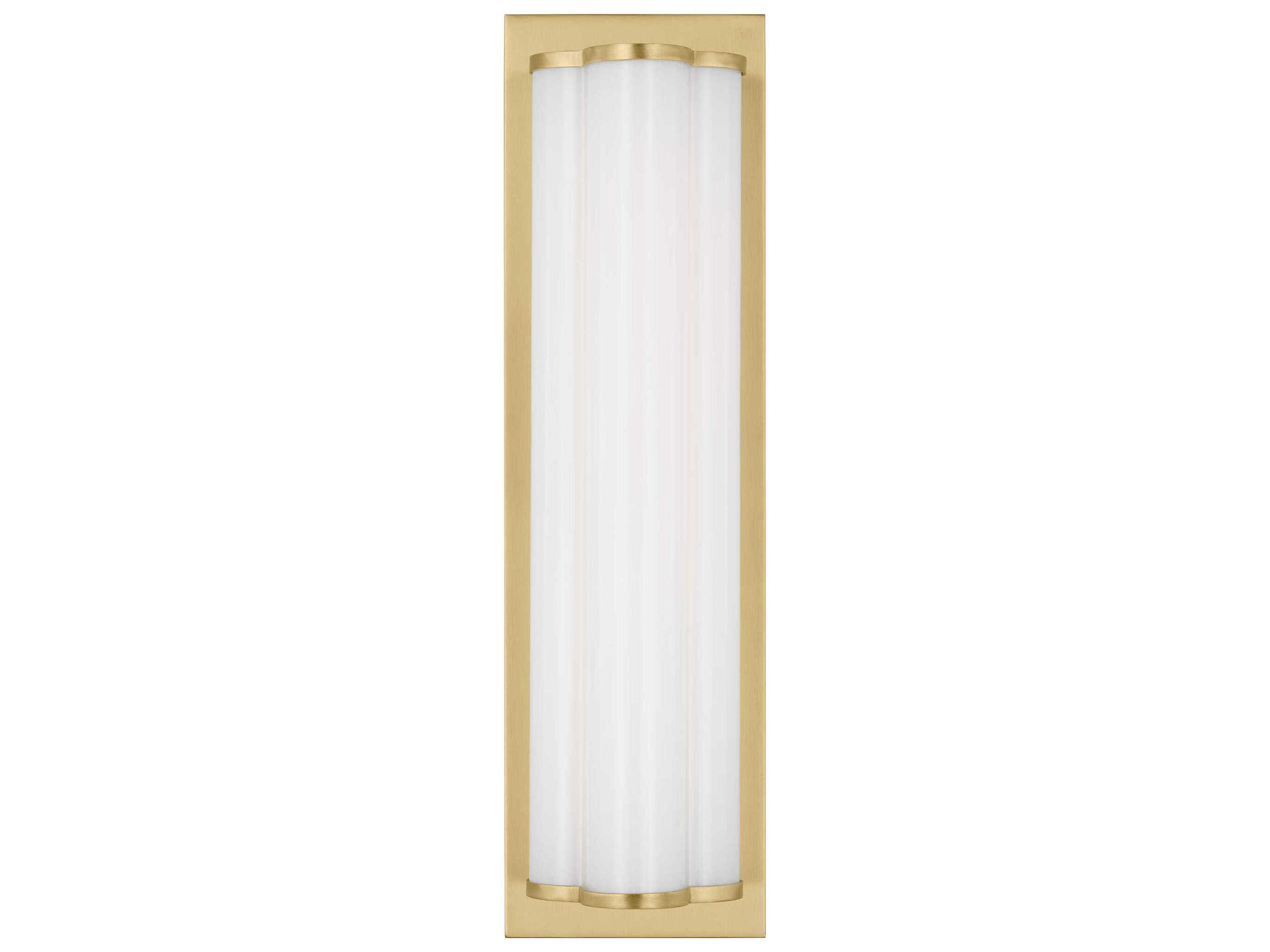 Visual Comfort Studio Freya 1-Light Burnished Brass Vanity Light