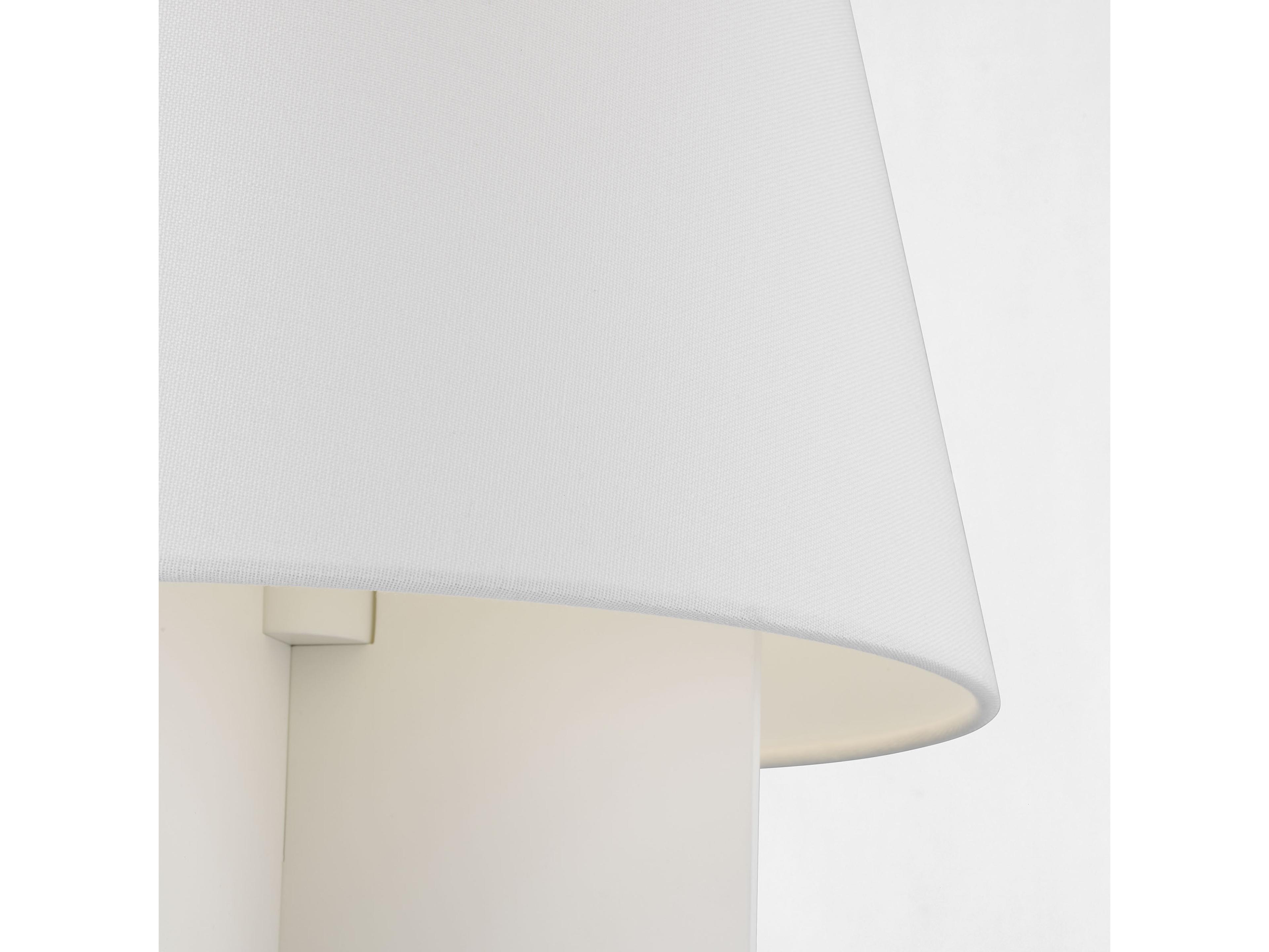 Visual Comfort Studio Blocco Soft Linen White Fabric Table Lamp