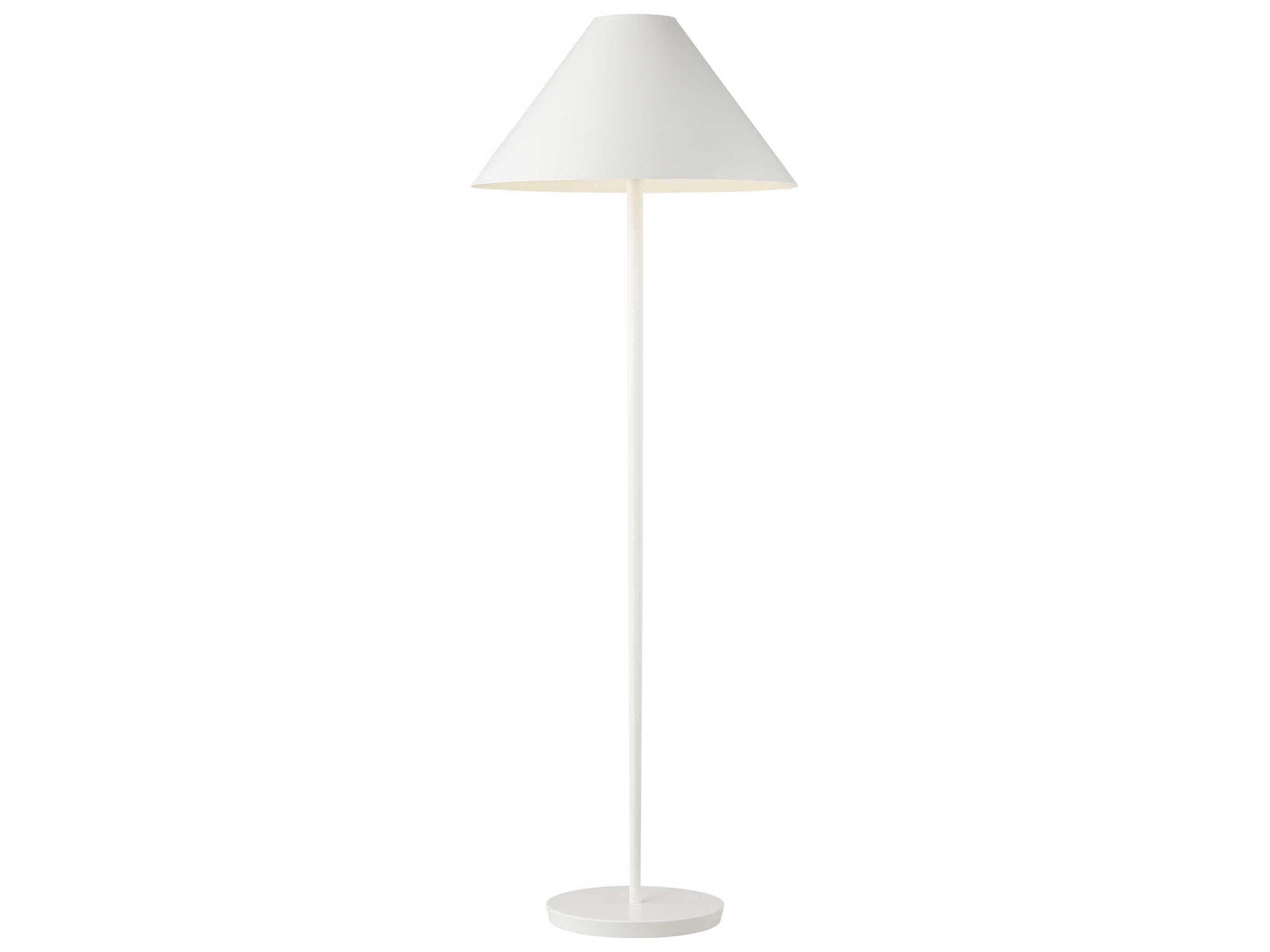 Contra Floor Lamp Soft Linen Conical Shade