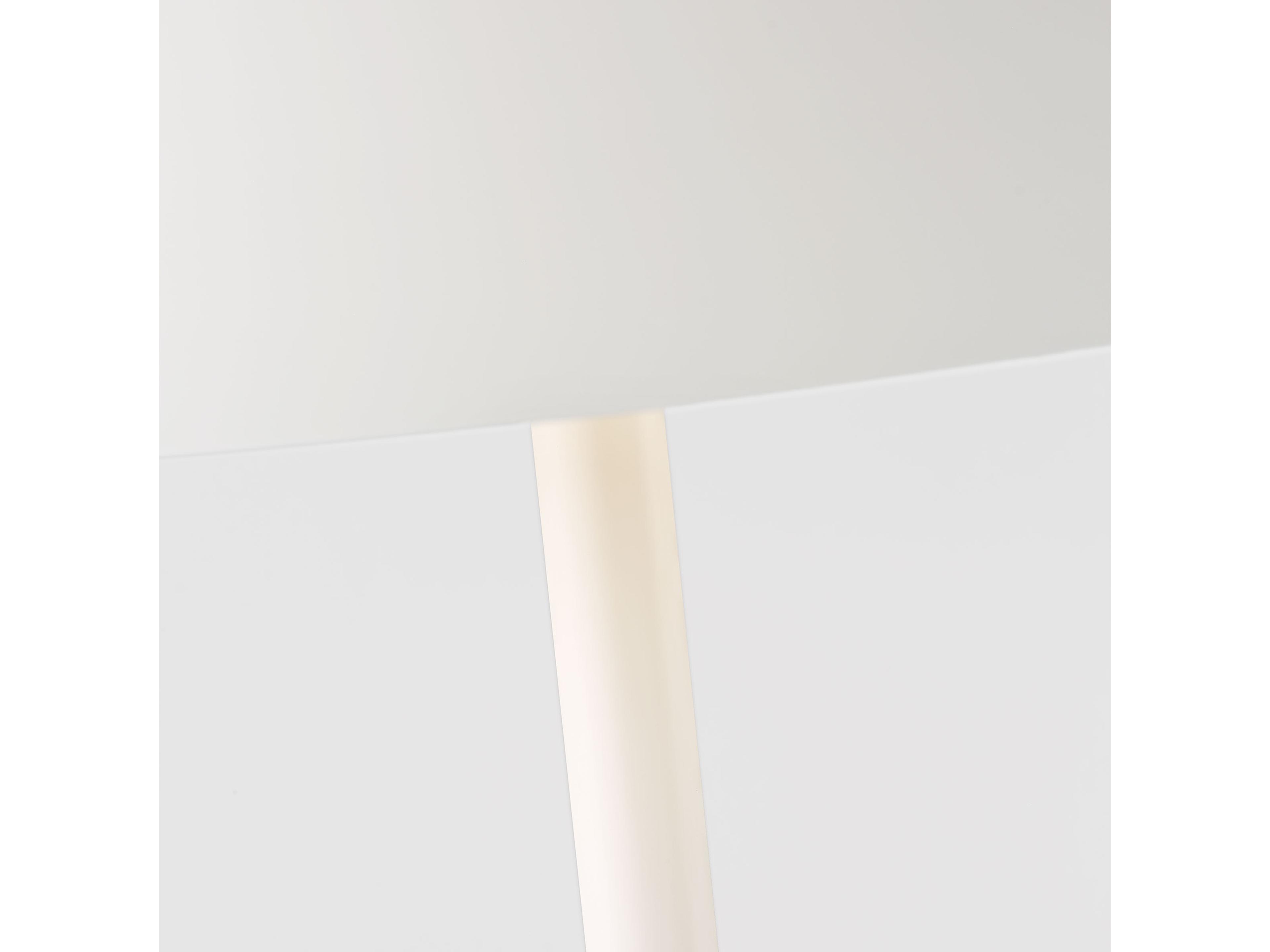 Visual Comfort Studio Contra Soft Linen Steel White Floor Lamp
