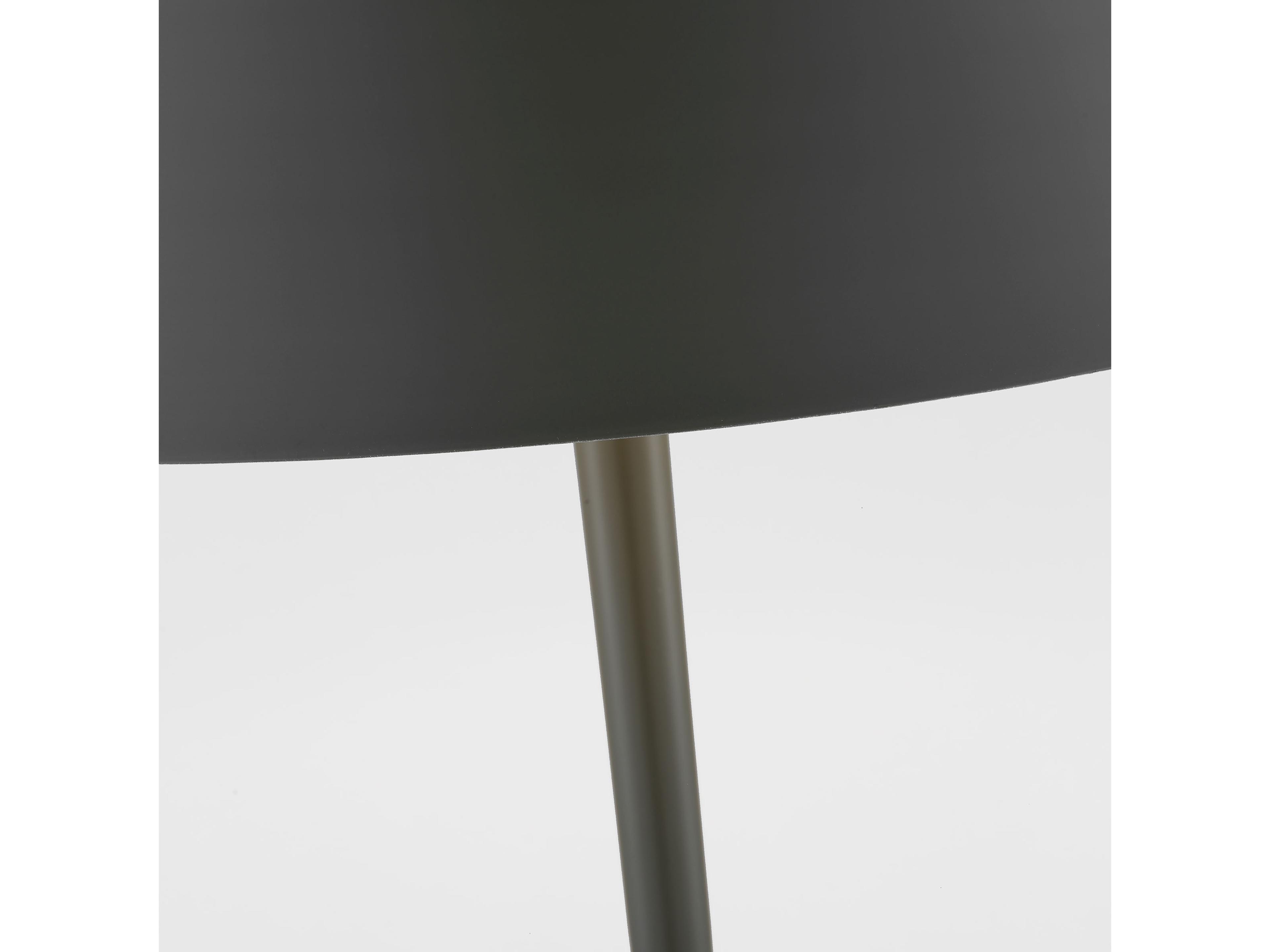 Visual Comfort Studio Contra Matte Charcoal Black Steel Table Lamp