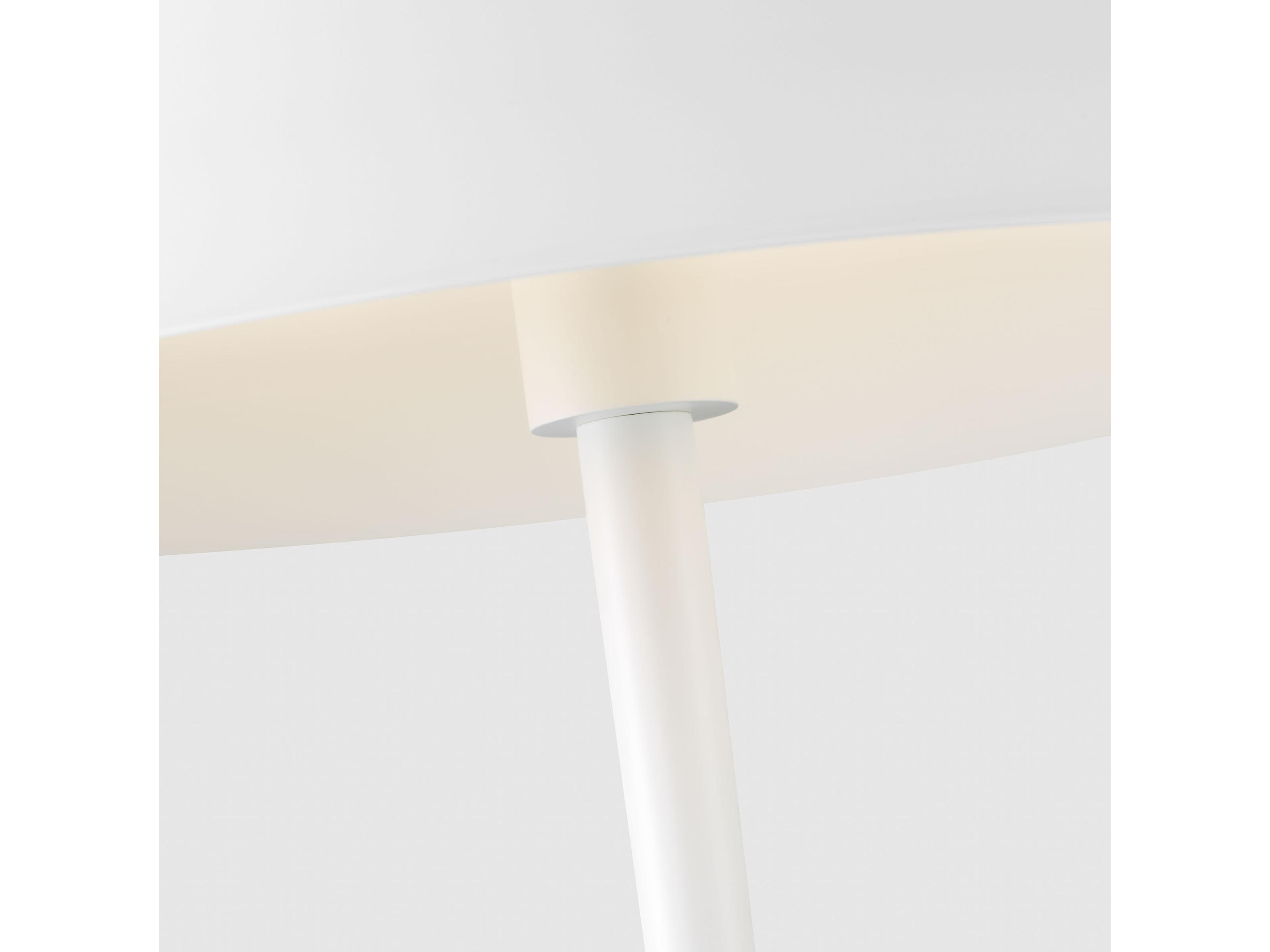 Visual Comfort Studio Contra Soft Linen Steel White Table Lamp