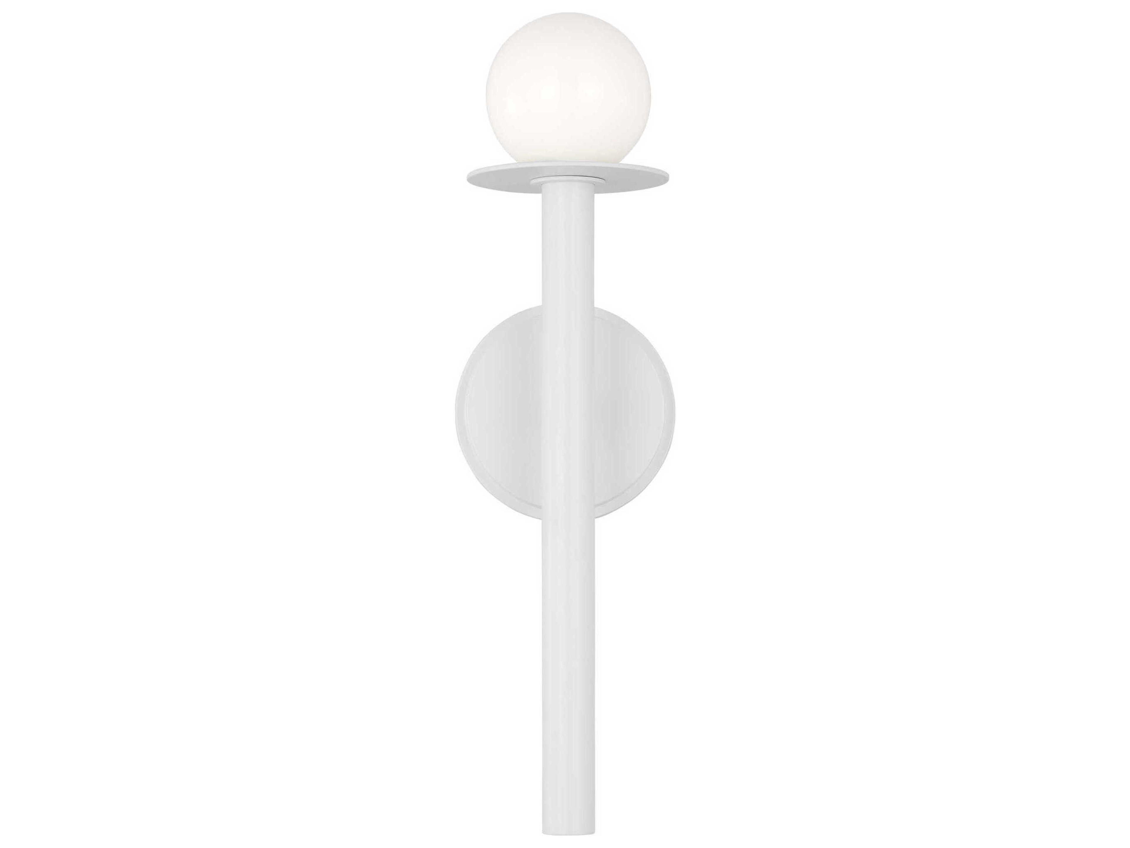 Visual Comfort Studio Nodes 1-Light Matte White Wall Sconce