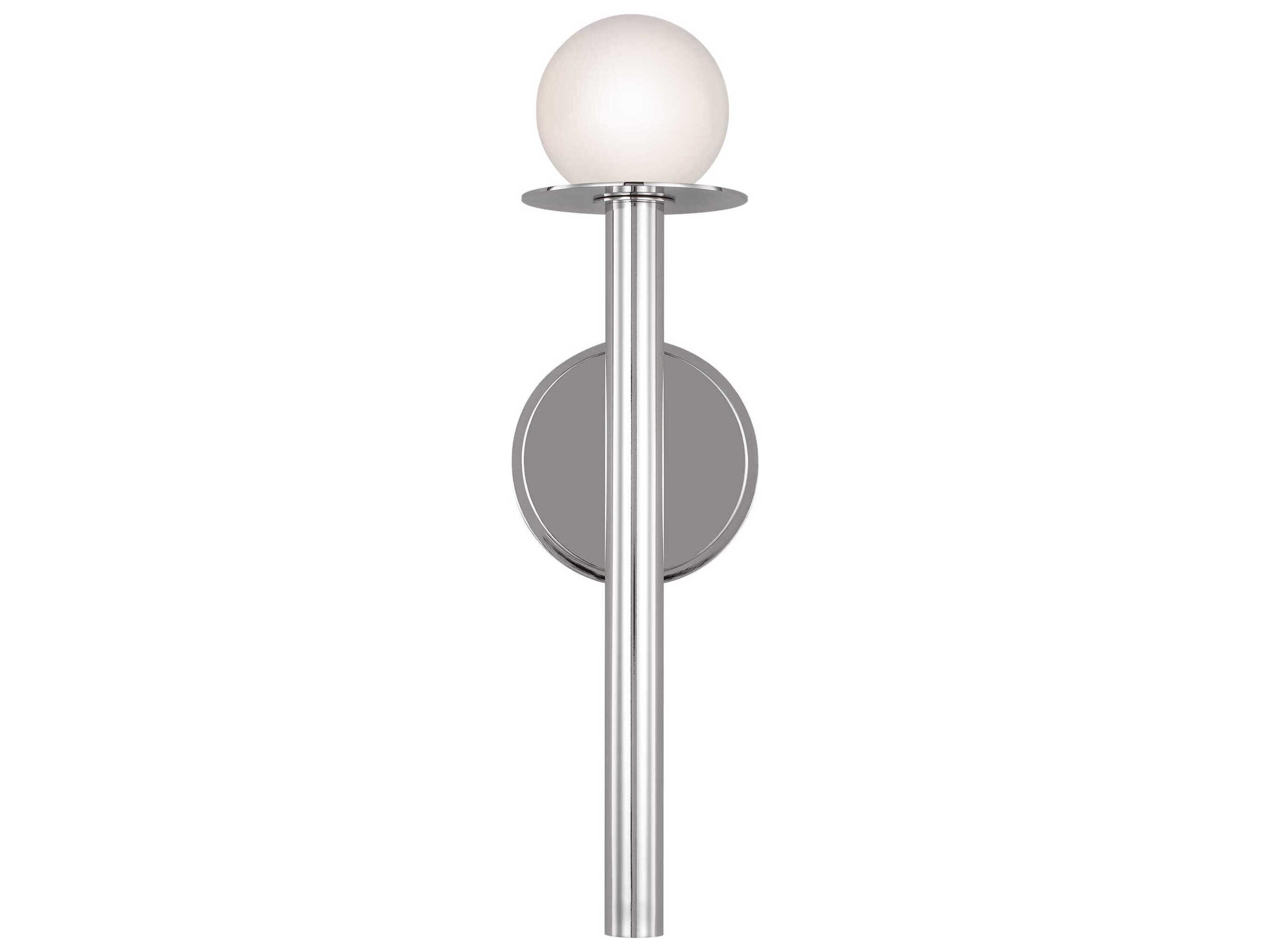 Visual Comfort Studio Nodes 1-Light Polished Nickel Wall Sconce
