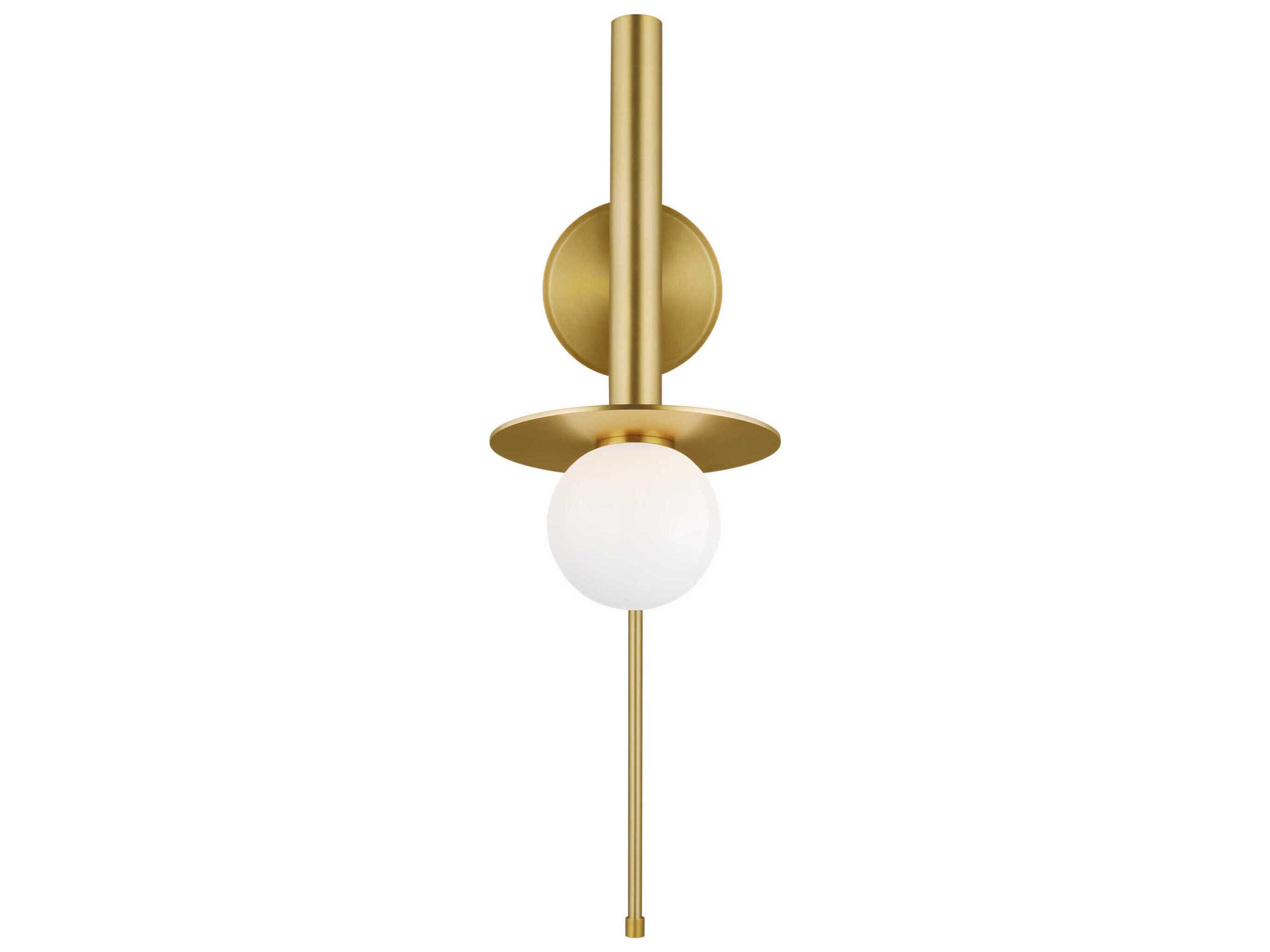 Visual Comfort Studio Nodes 1-Light Burnished Brass Swing Wall Sconce