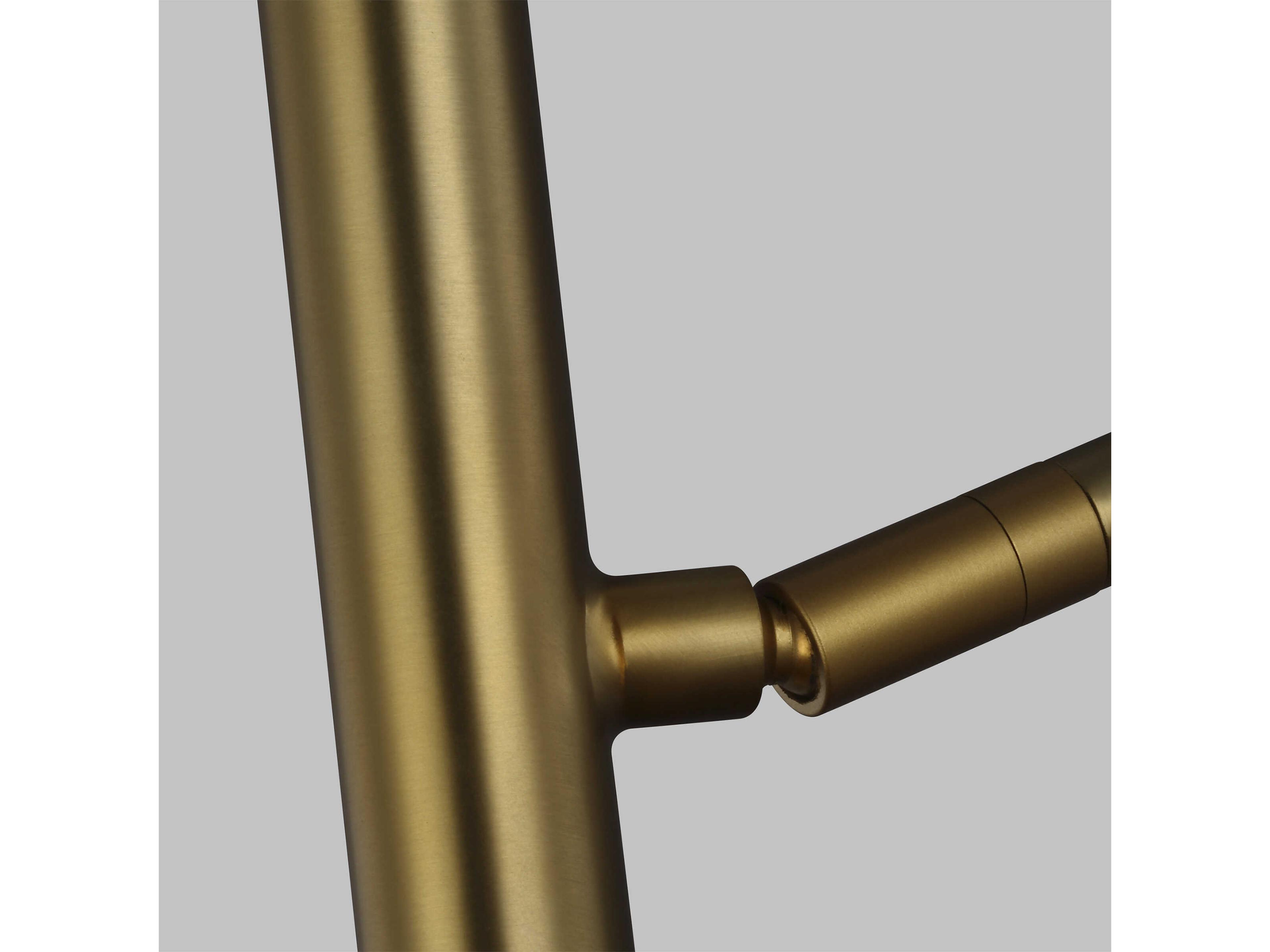 Visual Comfort Studio Nodes 1-Light Burnished Brass Swing Wall Sconce