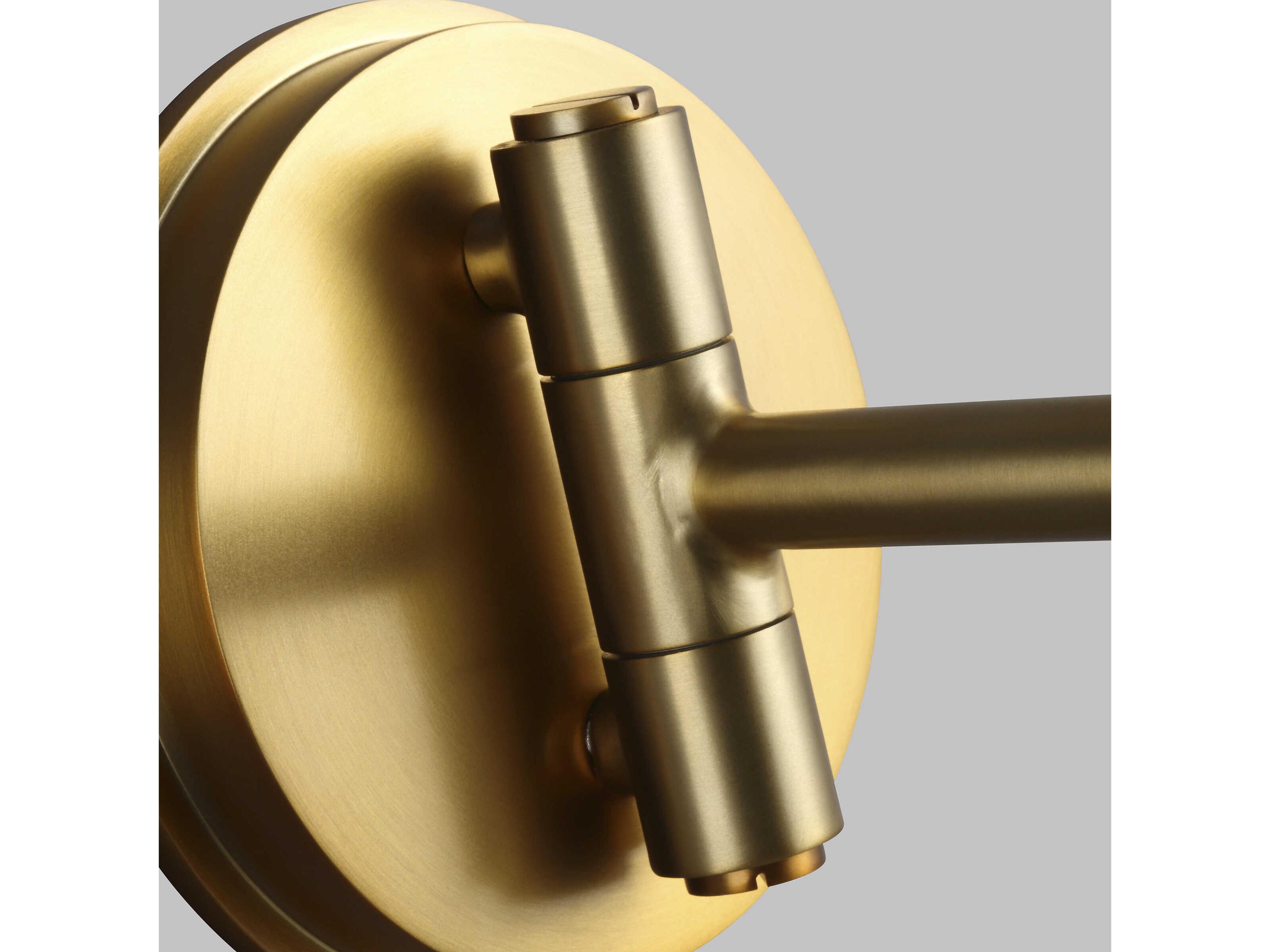 Visual Comfort Studio Nodes 1-Light Burnished Brass Swing Wall Sconce