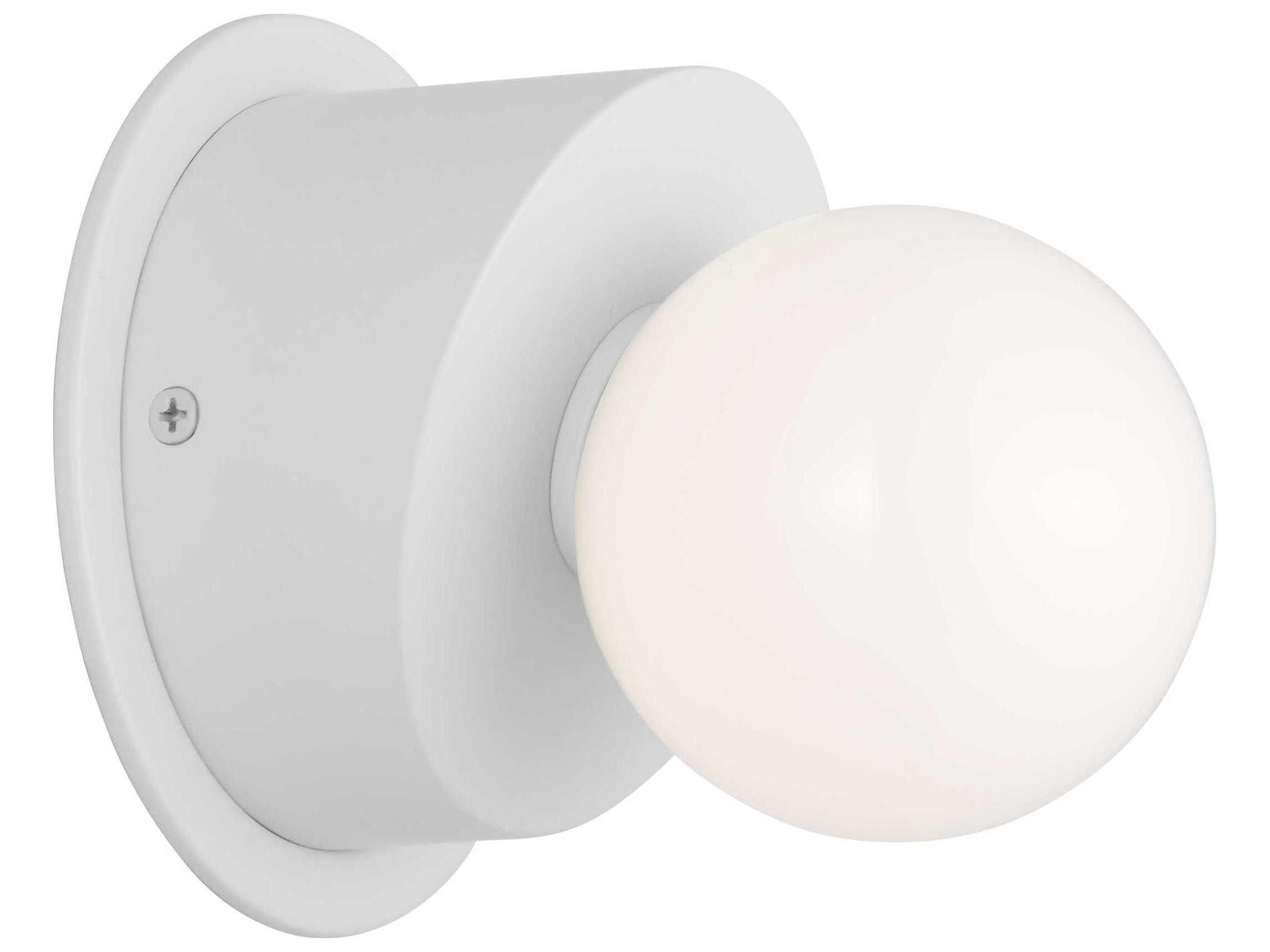 Visual Comfort Studio Nodes 1-Light Matte White Wall Sconce