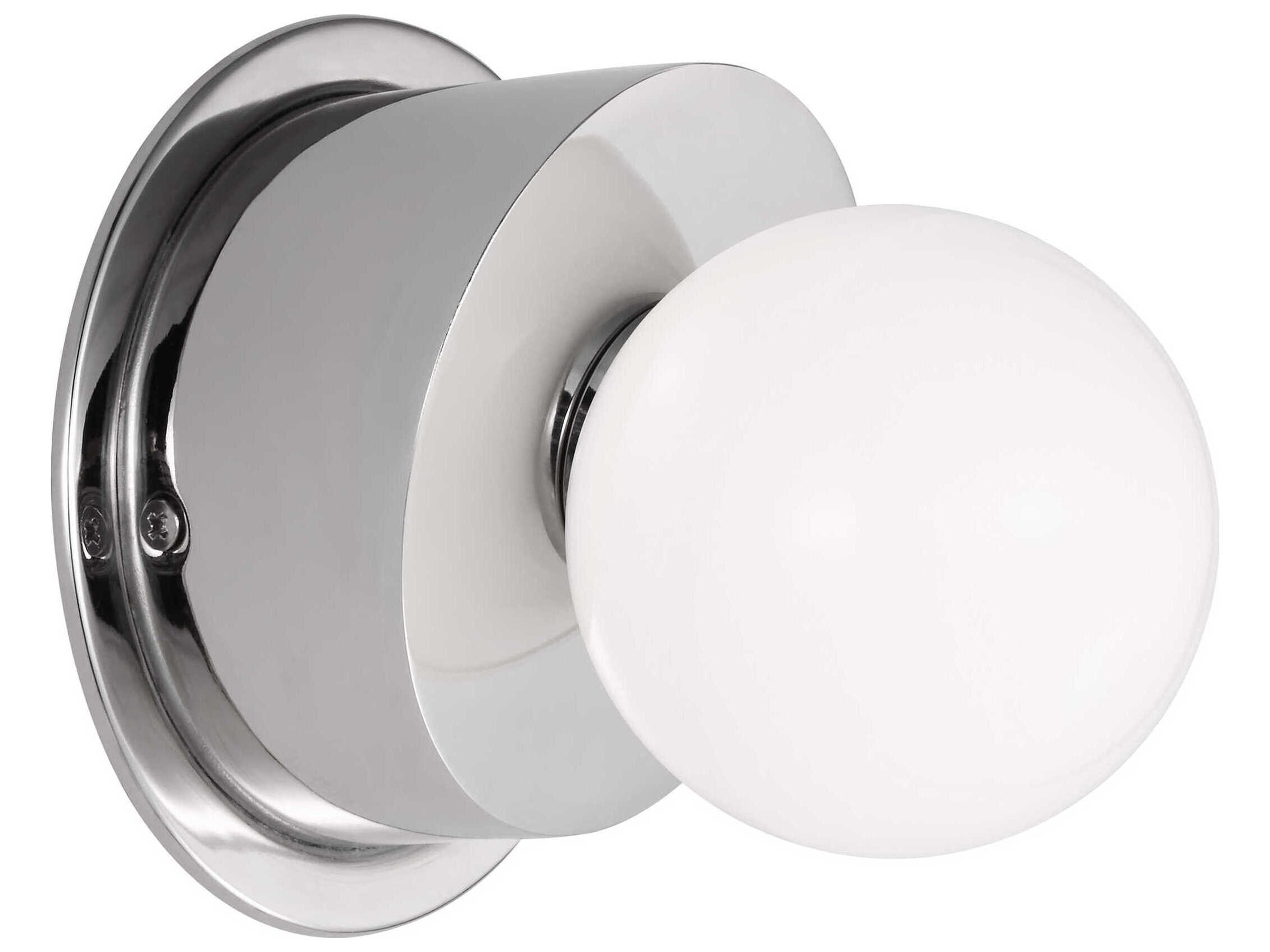 Visual Comfort Studio Nodes 1-Light Polished Nickel Wall Sconce